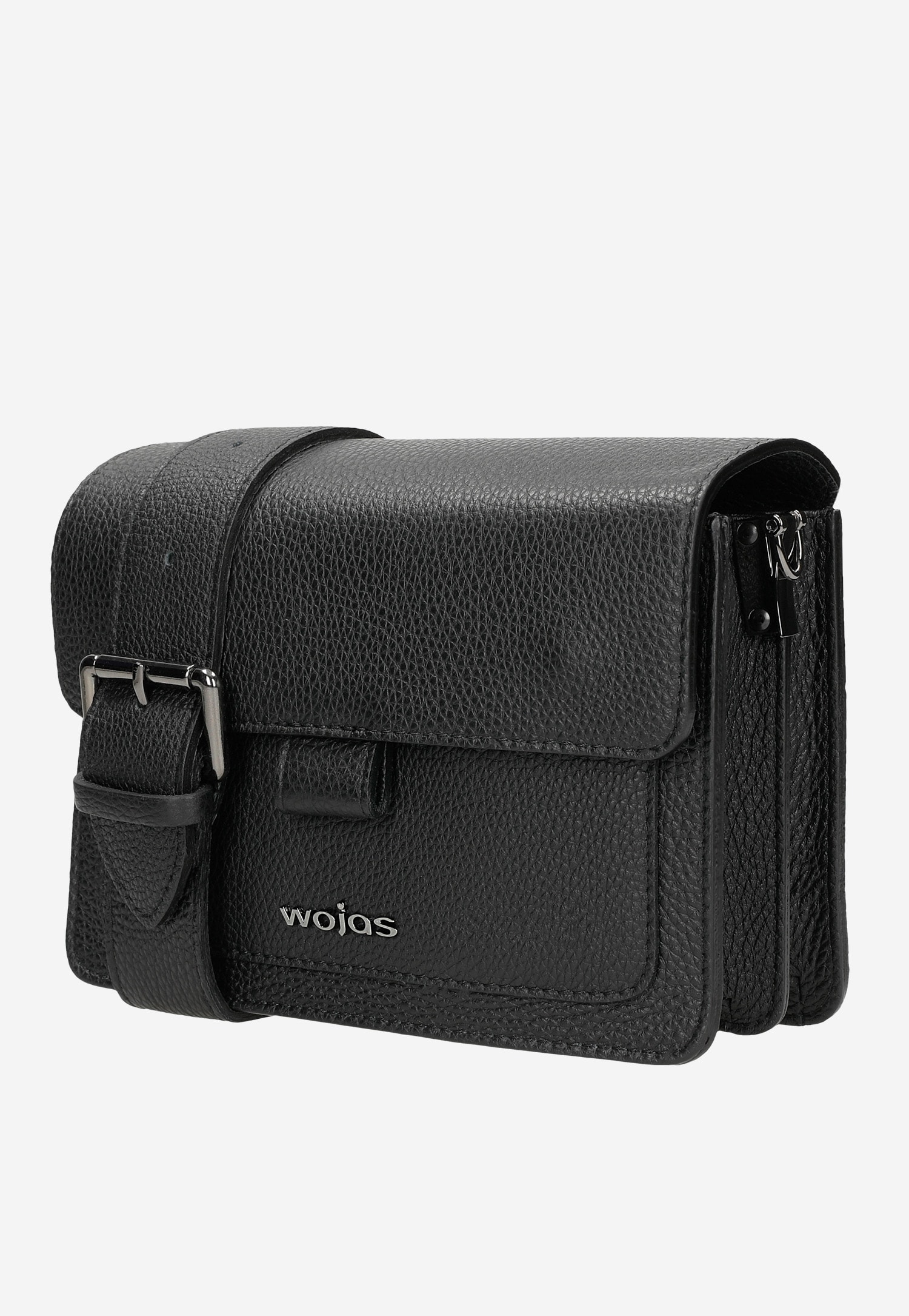 Czarna mała torebka damska ze skóry licowej