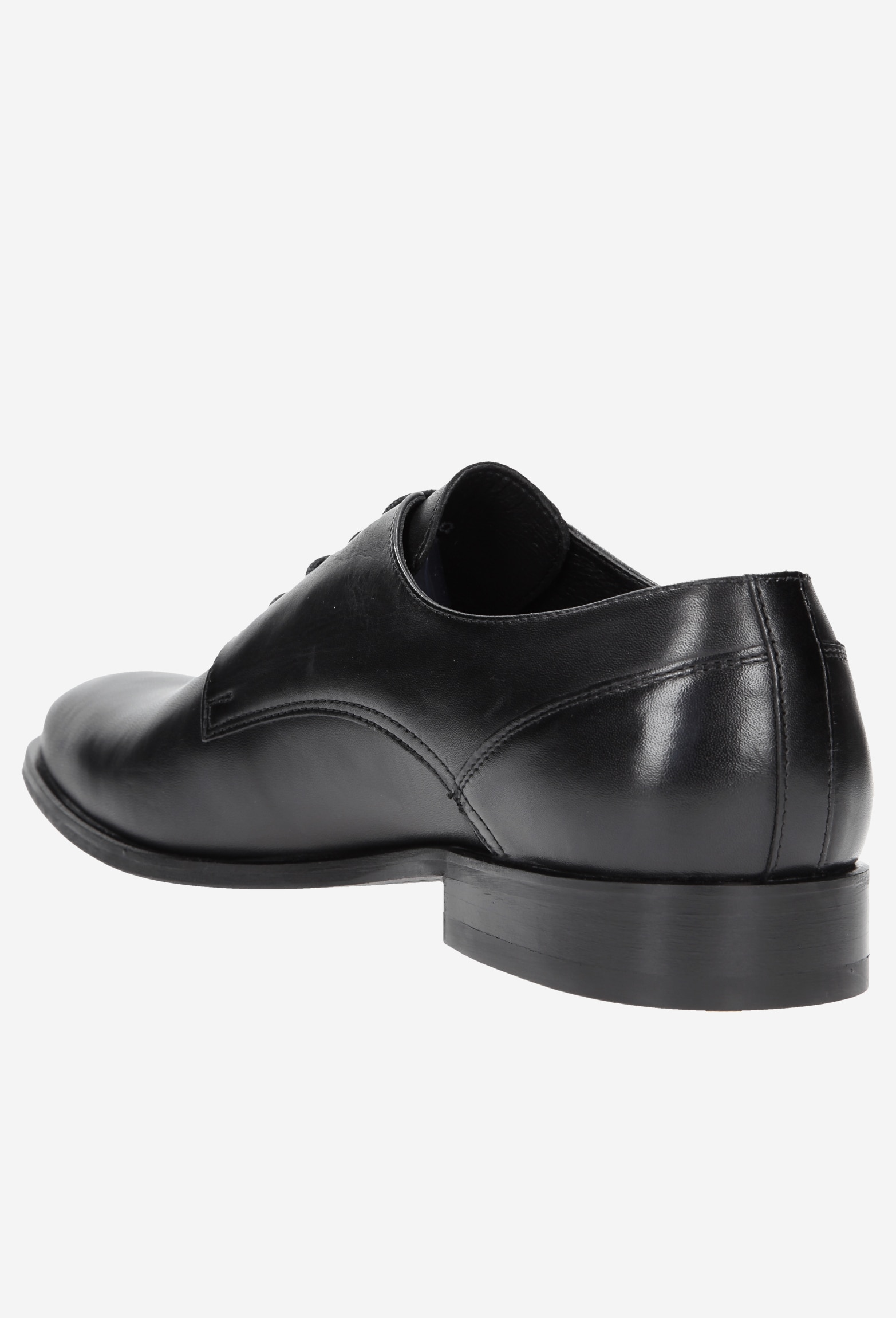 Wizytowe czarne półbuty męskie