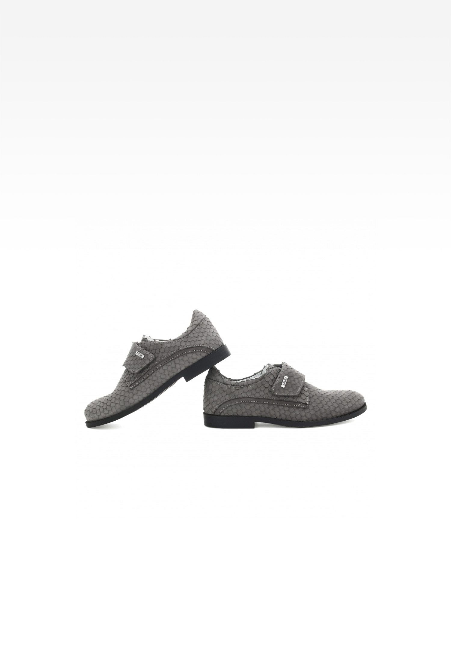 Półbuty BARTEK T-28565/SZ/1RE, dla chłopców, szary