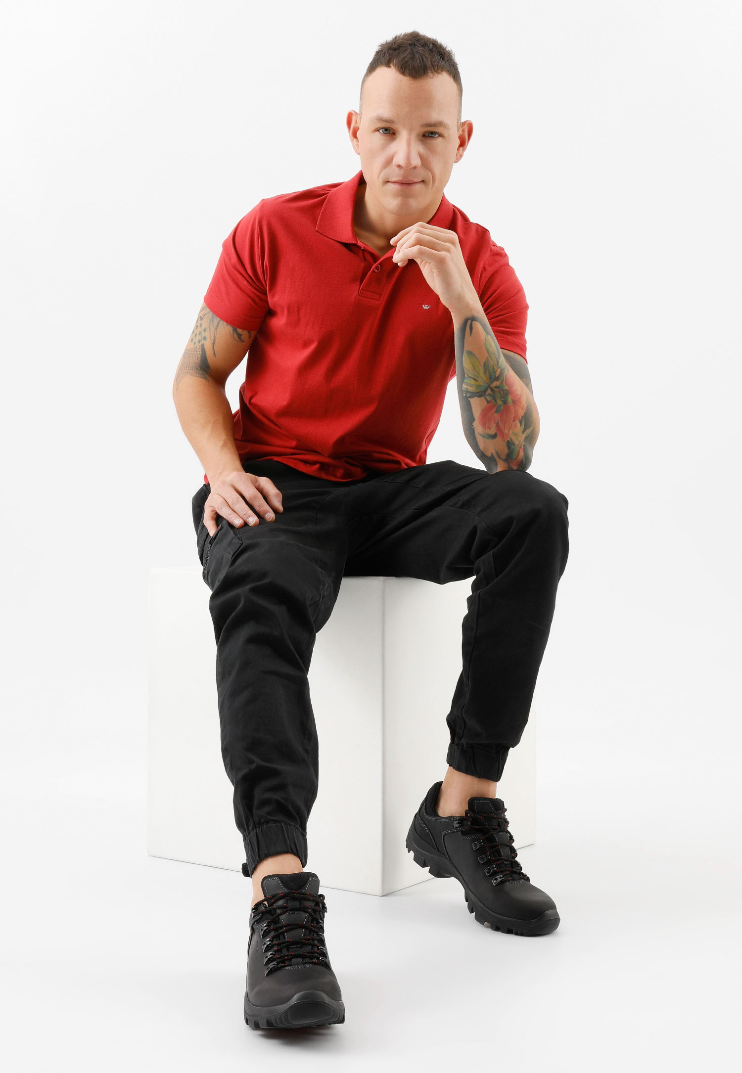 Brązowe trzewiki męskie trekkingowe