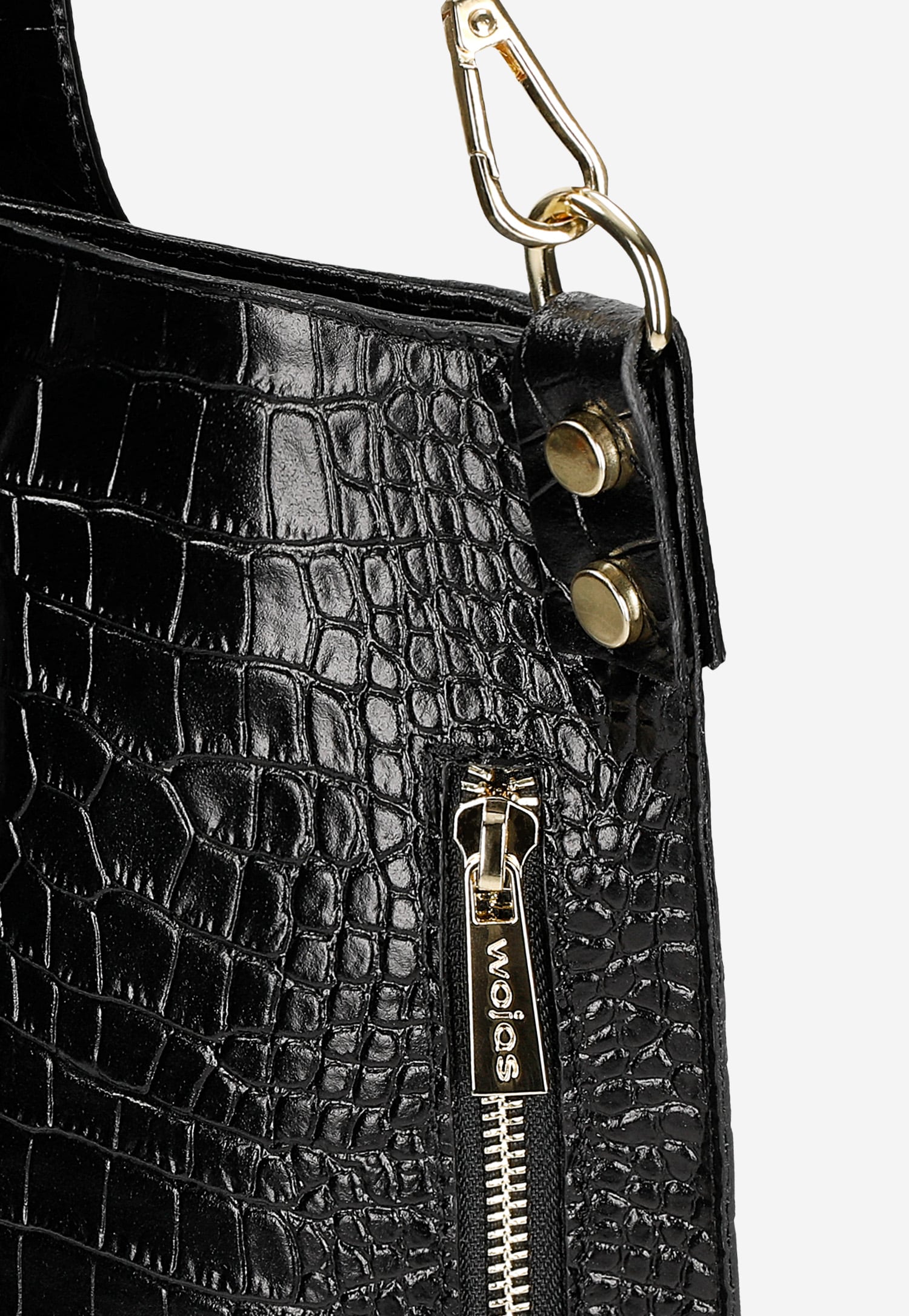 Torebka damska skórzana w kolorze ciemnobrązowym