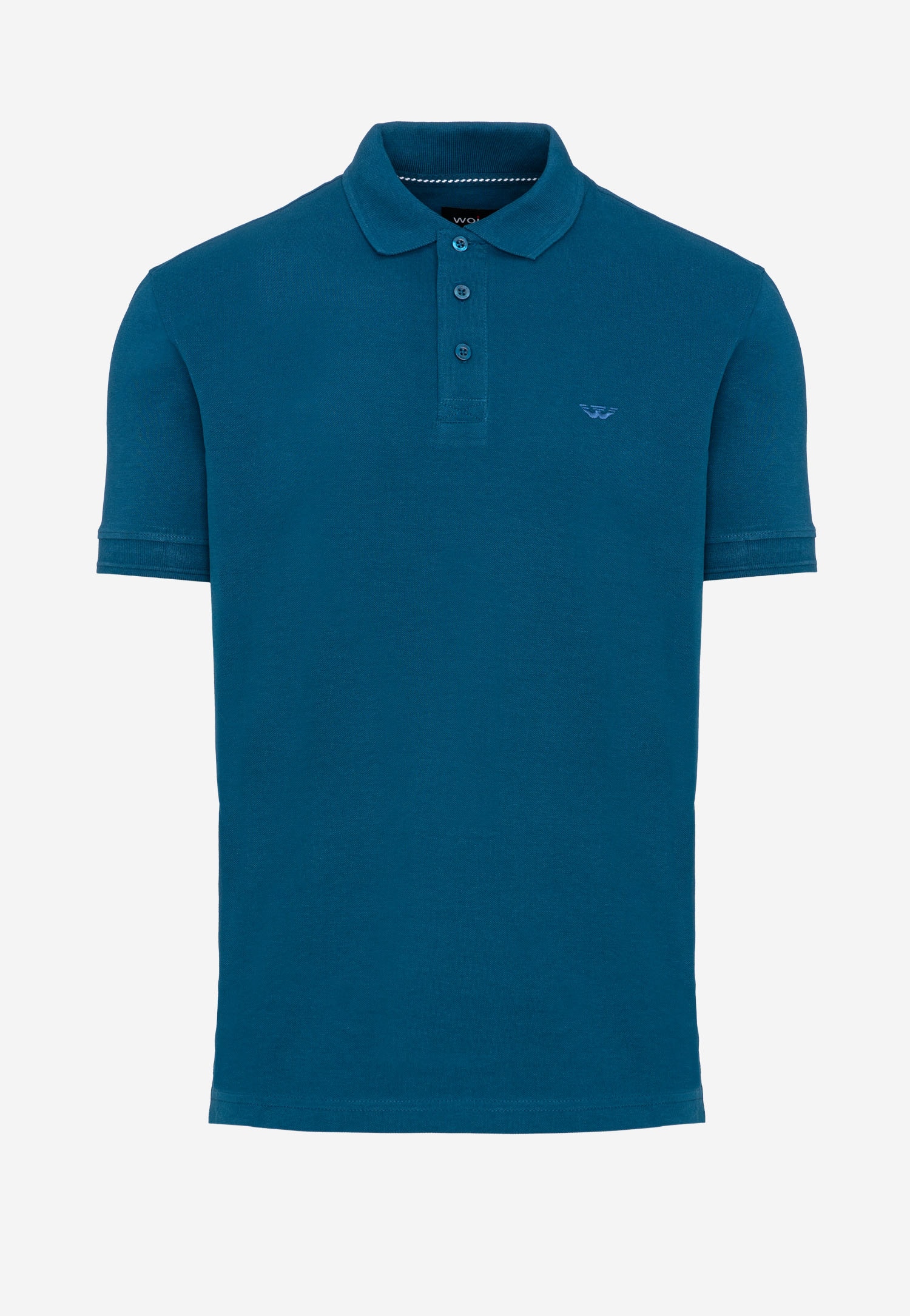 Czerwona koszulka męska polo z haftowanym logo