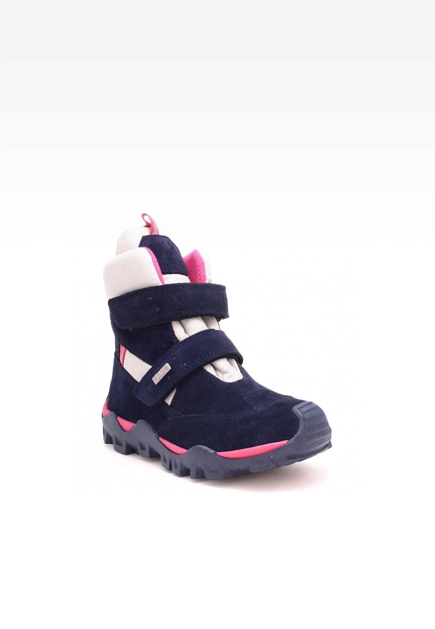 Trzewiki ocieplane BARTEK 7395-69XL, dla dziewcząt, granatowo-różowy