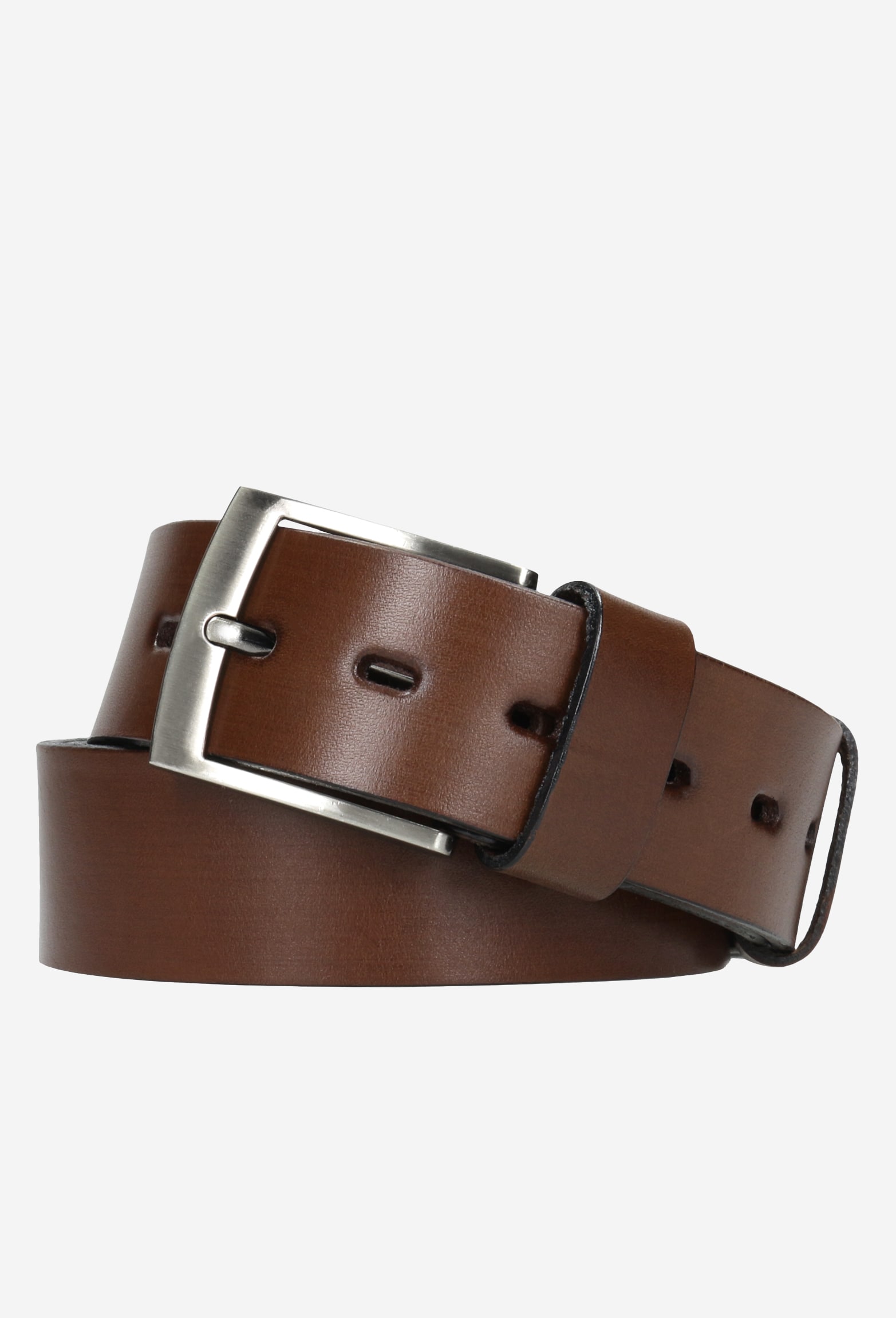Brązowy, stylowy pasek męski