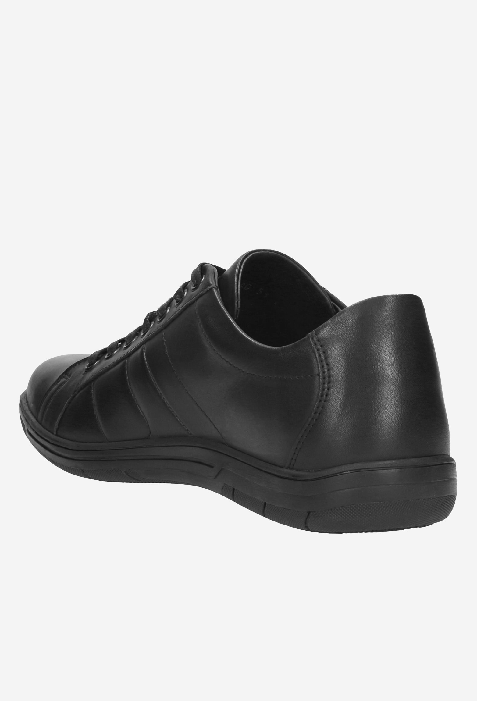 Granatowe skórzane sneakersy męskie