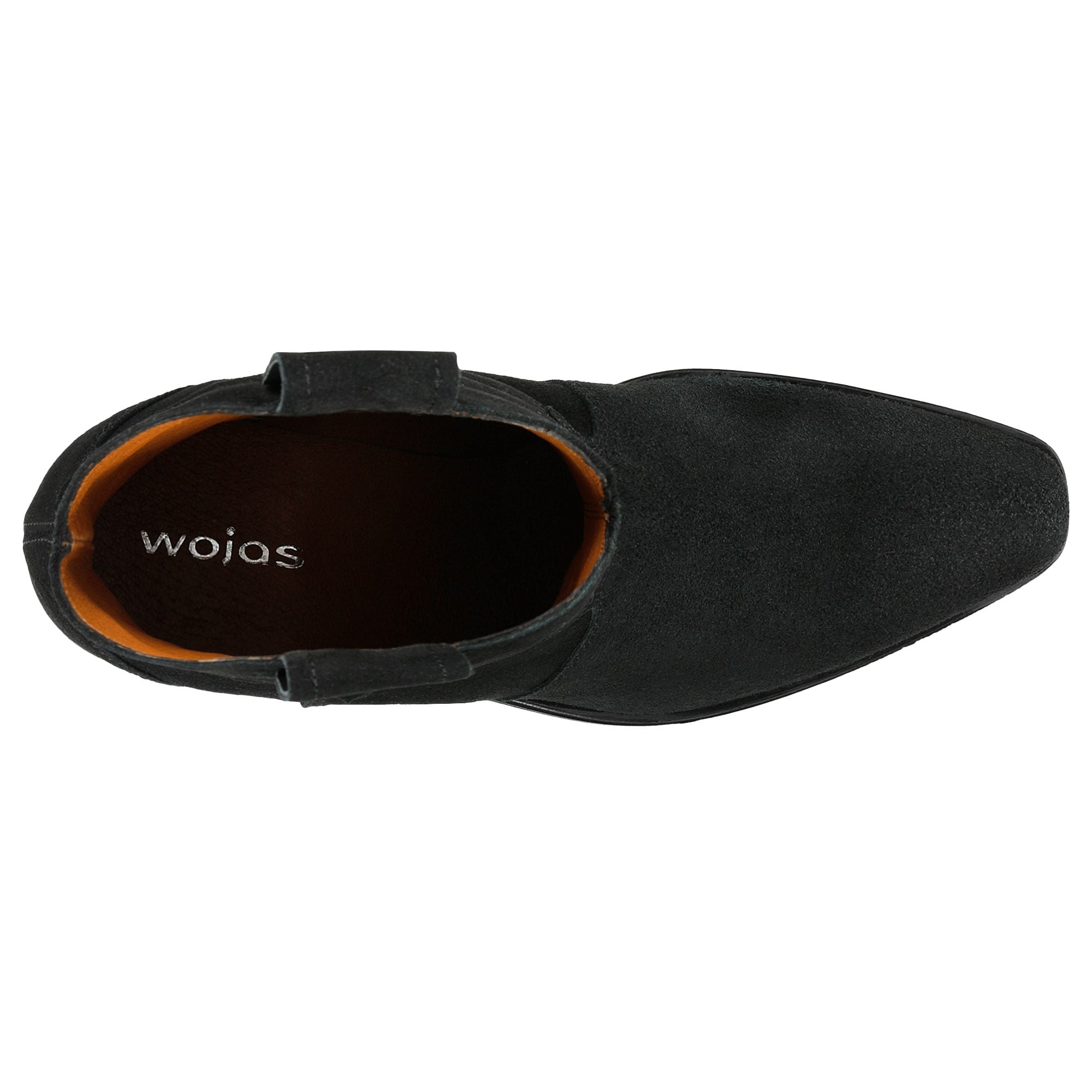 Czarne niskie kowbojki damskie