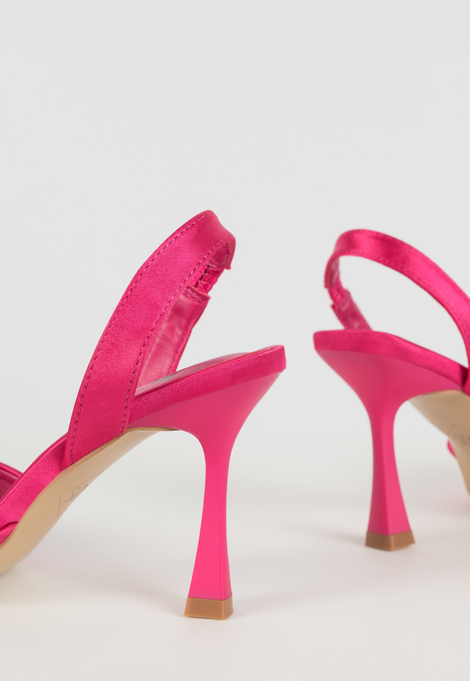 WJS różowe czółenka damskie z błyszczącą kokardką