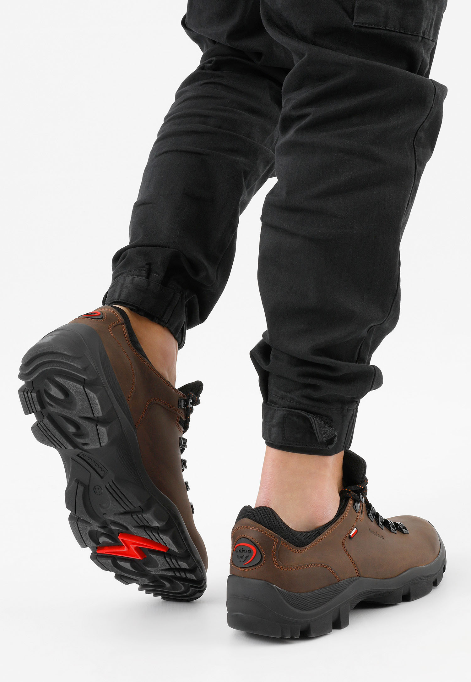 Brązowe trzewiki męskie trekkingowe