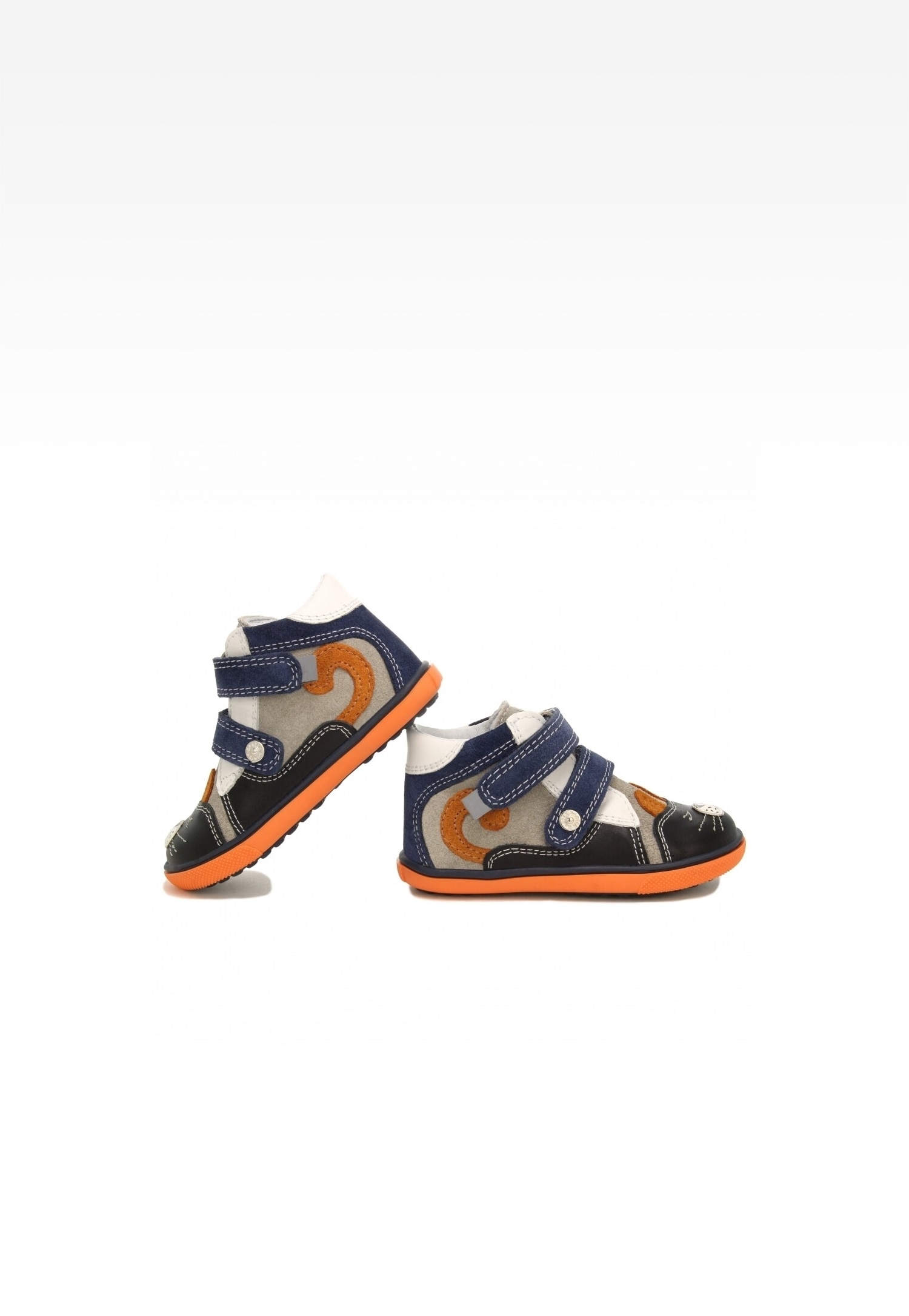 Trzewiki BARTEK 11702-031, dla chłopców, szaro-czarno-granatowy