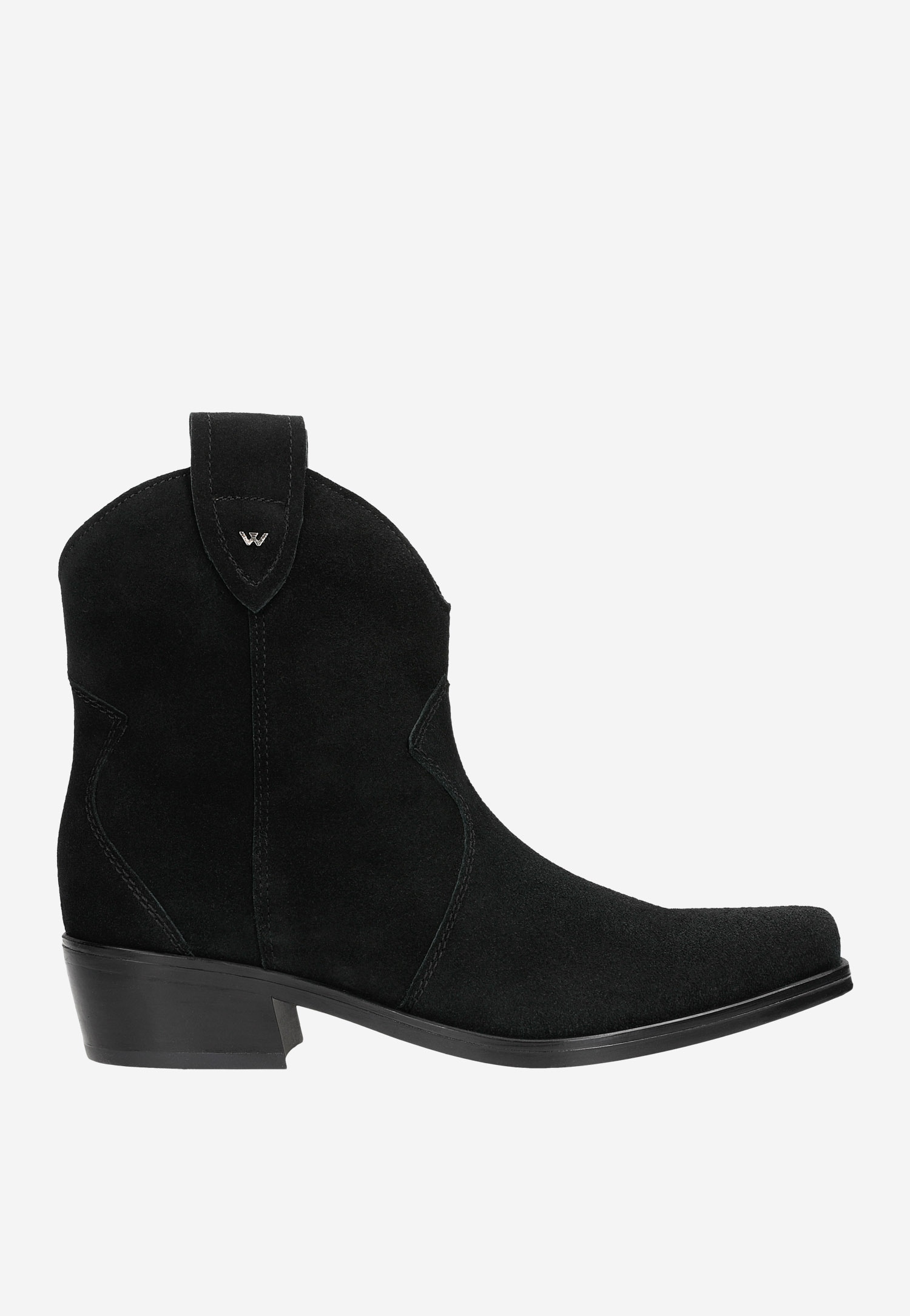 Czarne niskie kowbojki damskie