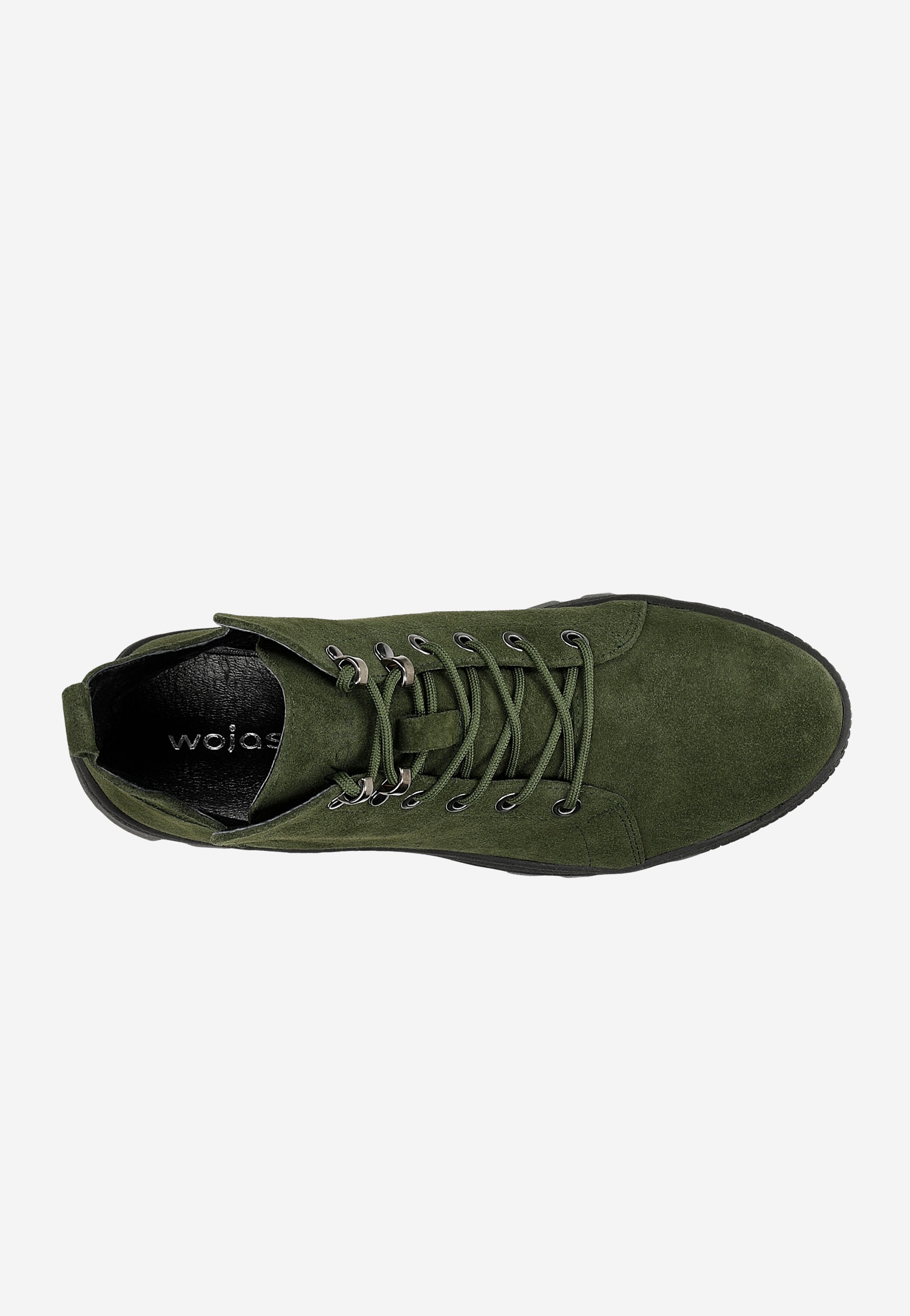 Oryginalne zielone trzewiki damskie