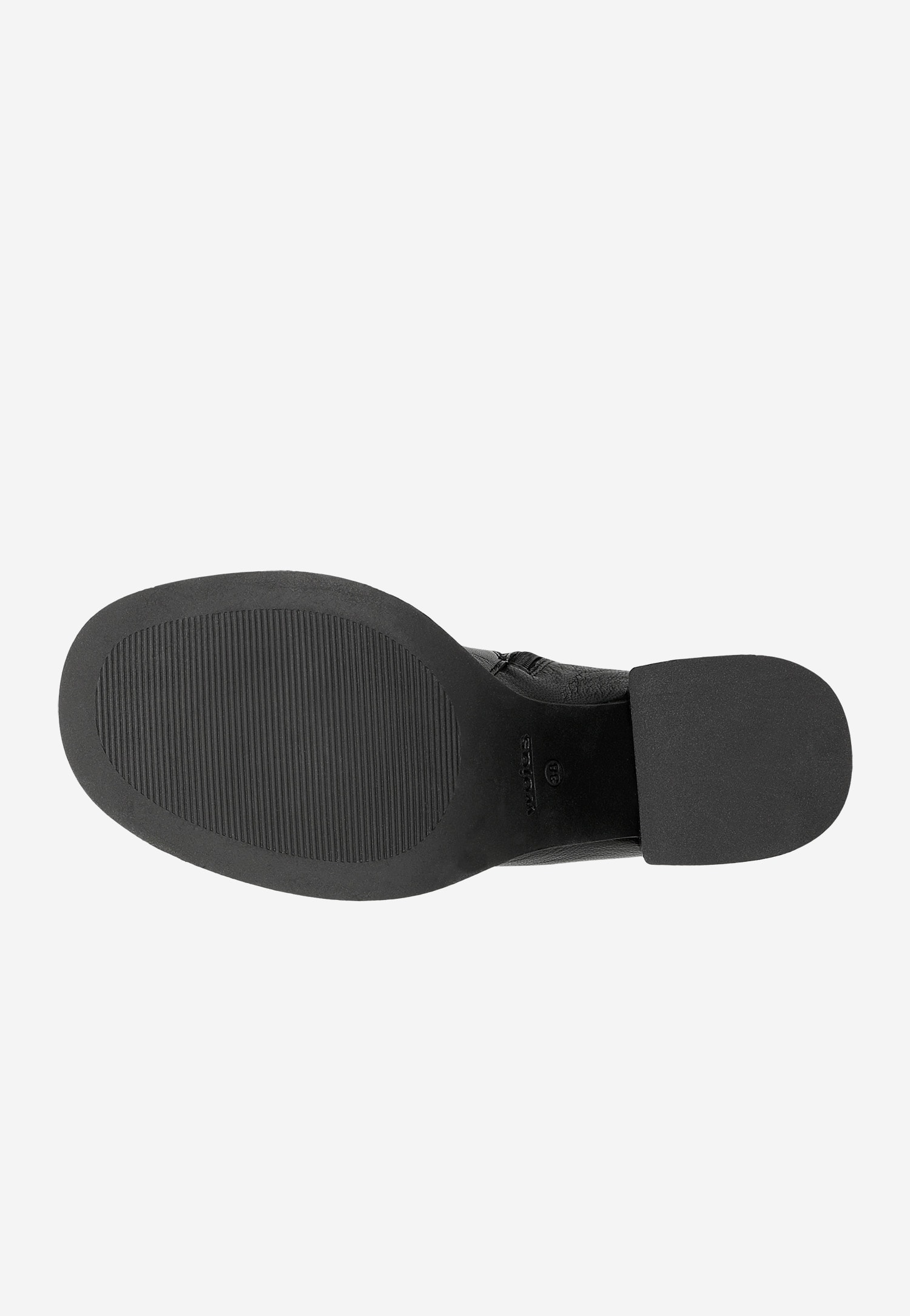 Czarne botki damskie z zamkiem na cholewce