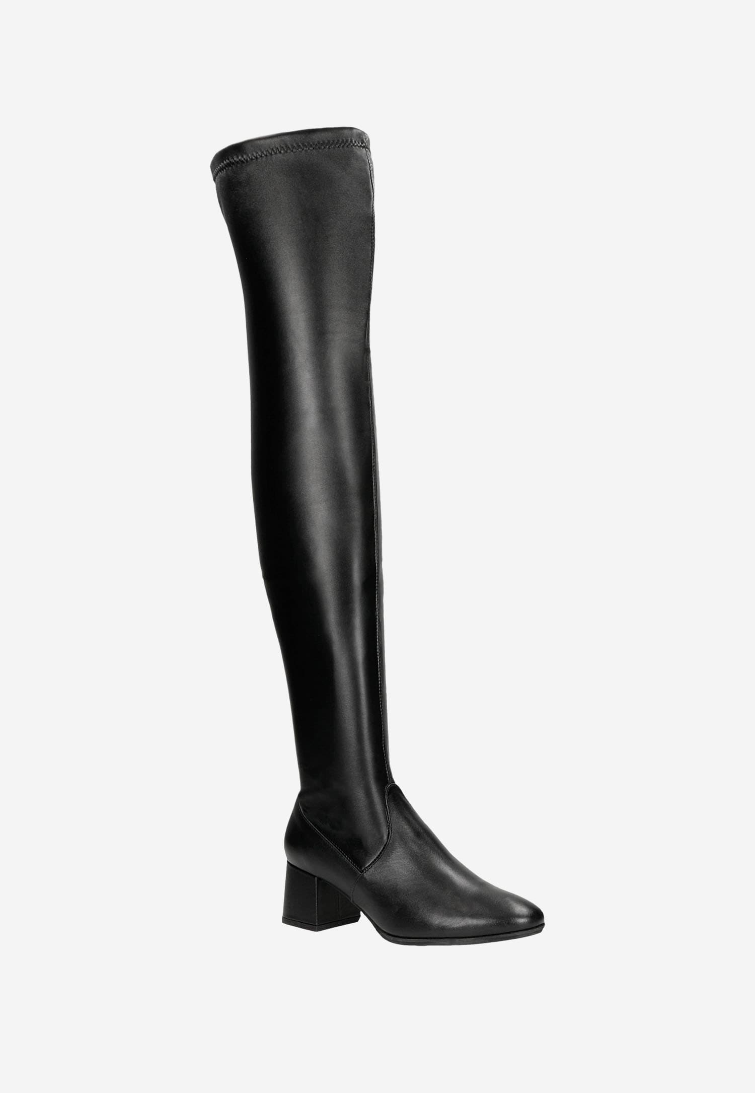 Wysokie kozaki muszkieterki w kolorze jasnego brązu