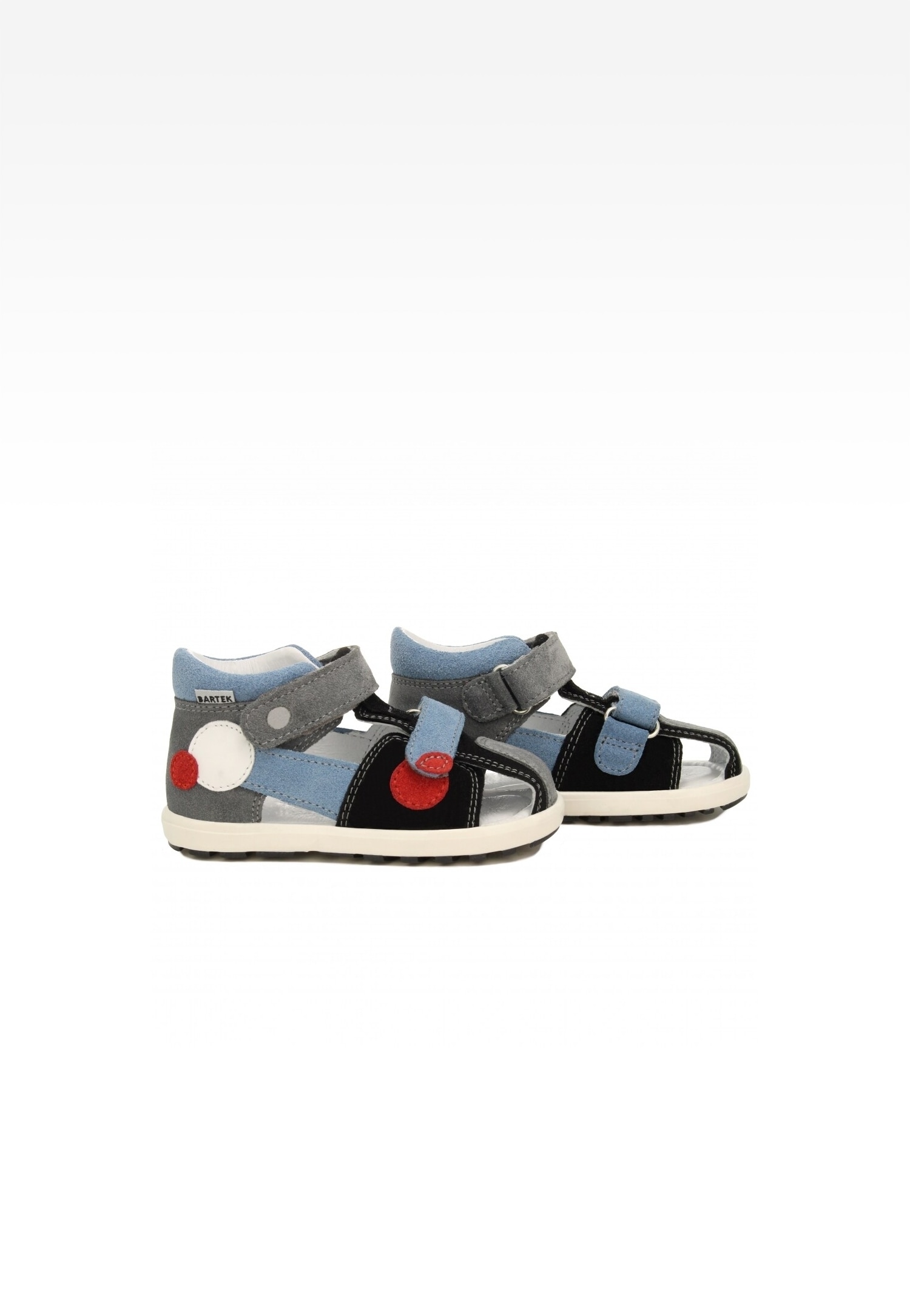 Mini first steps BARTEK 71179-0015, dla chłopców, czarno-szaro-niebieski