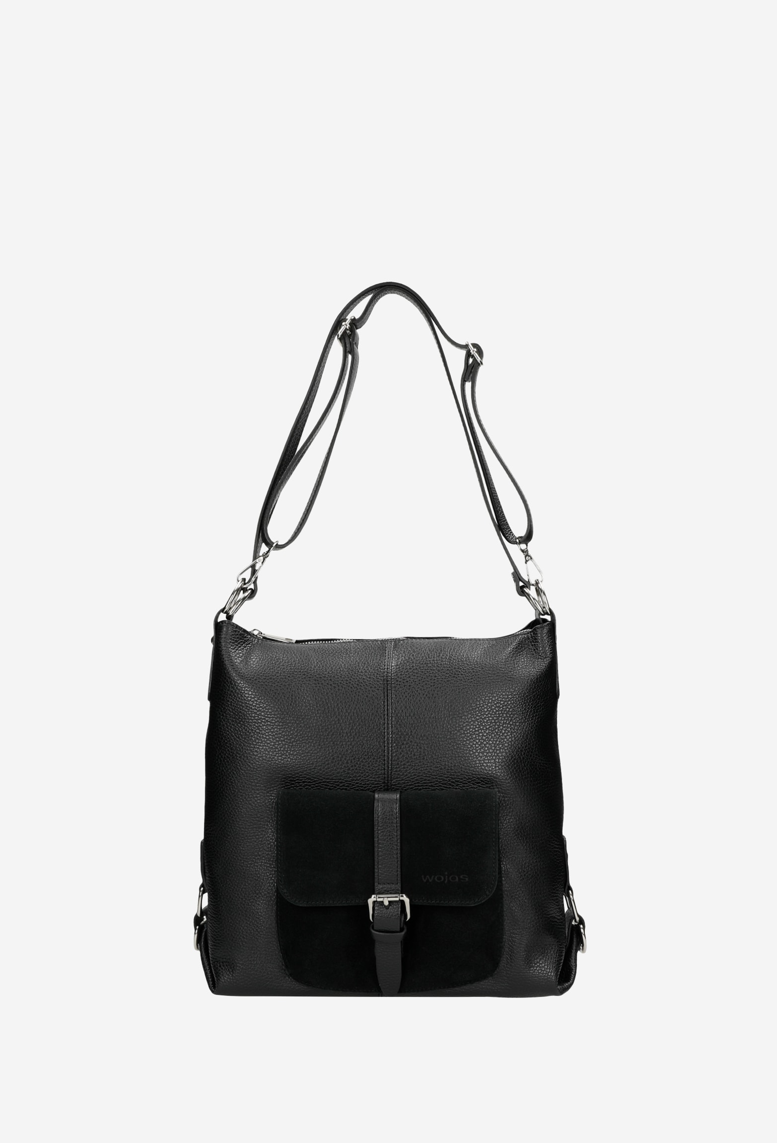 Beżowa skórzana torebka plecak 2w1