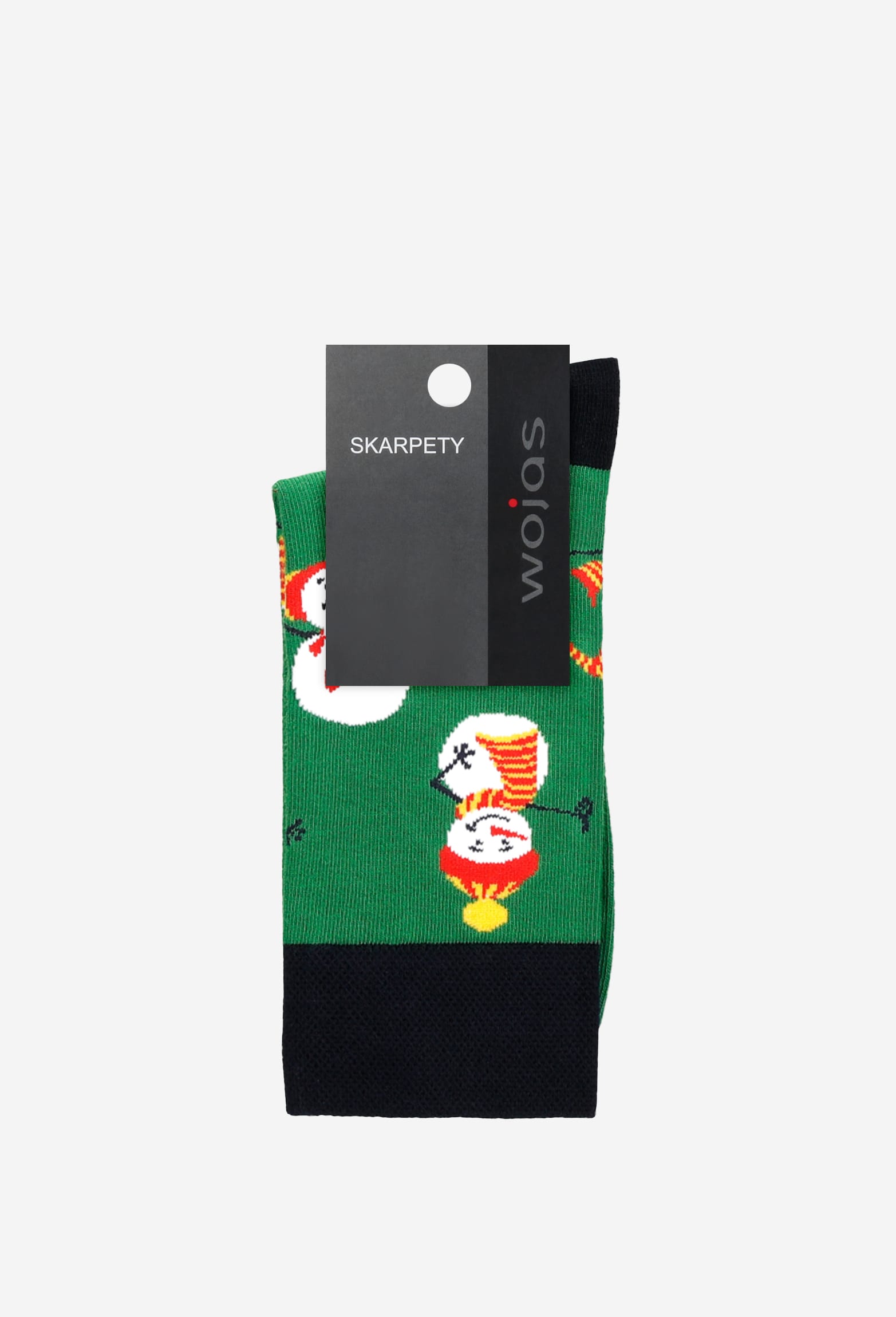 Zielono-granatowe skarpety w świąteczne wzory