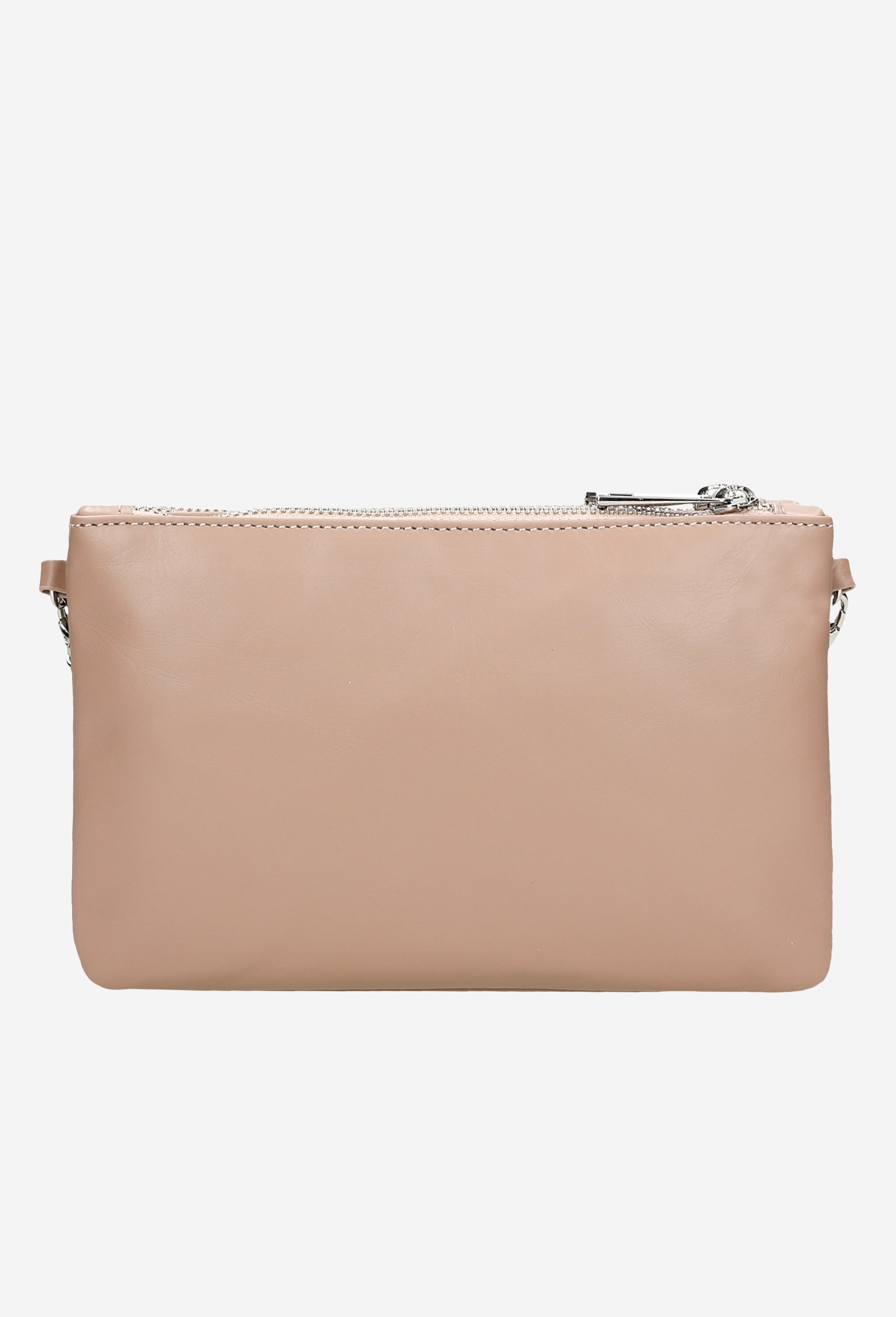 Mała złota torebka damska z ozdobnym łańcuszkiem