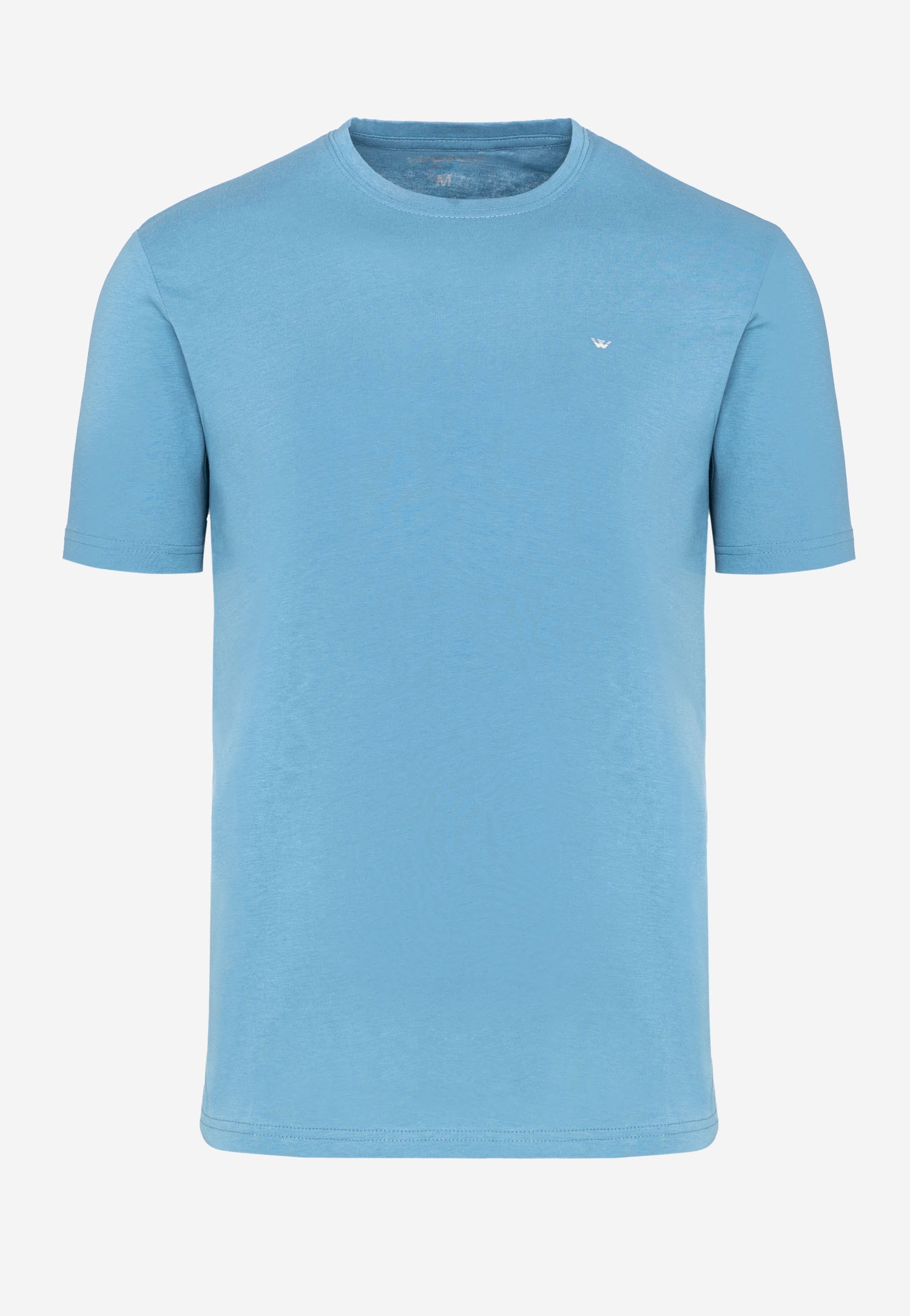 Jasnoniebieski t-shirt męski bawełniany