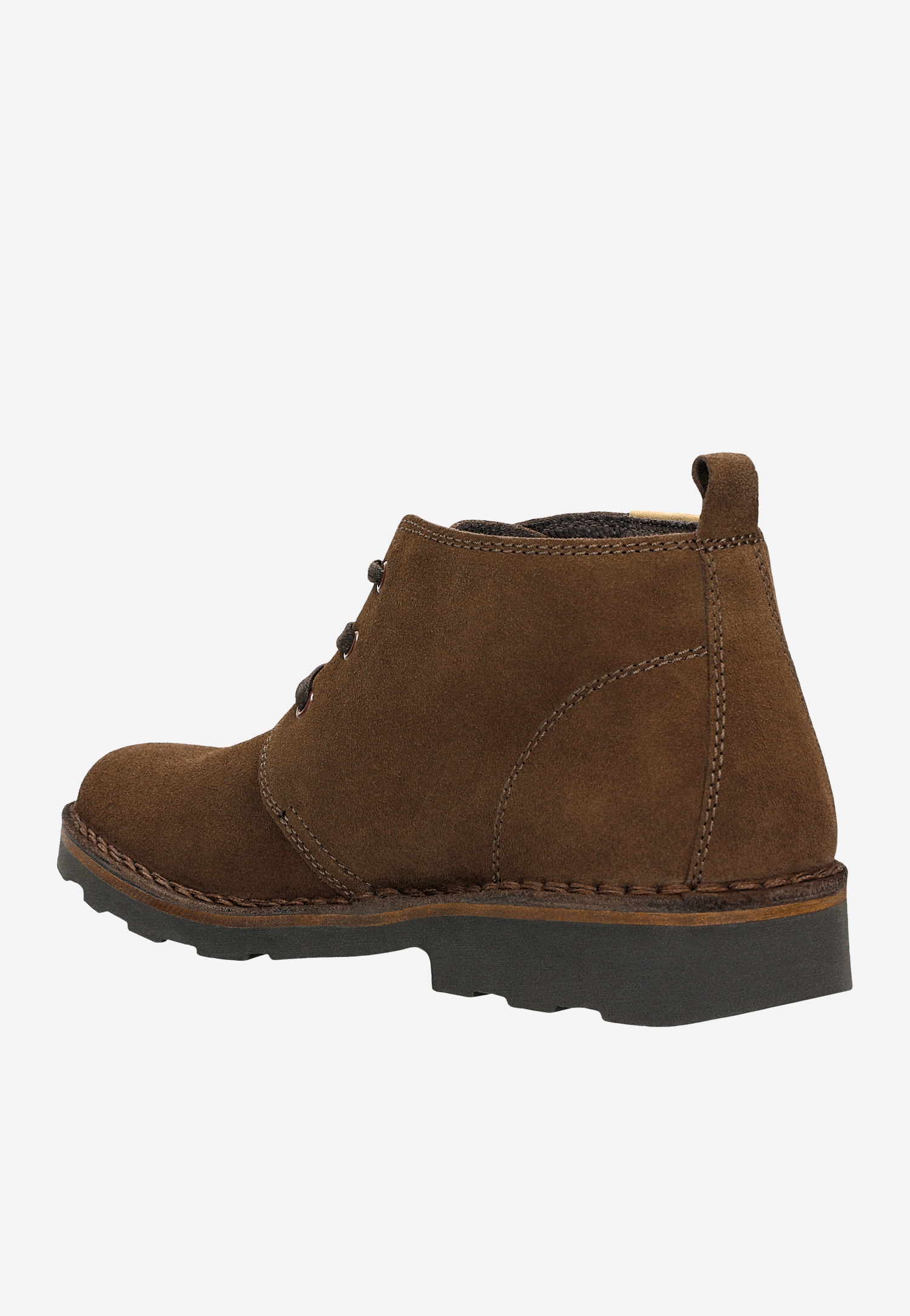 Trzewiki męskie z grantowej dwoiny welurpwej