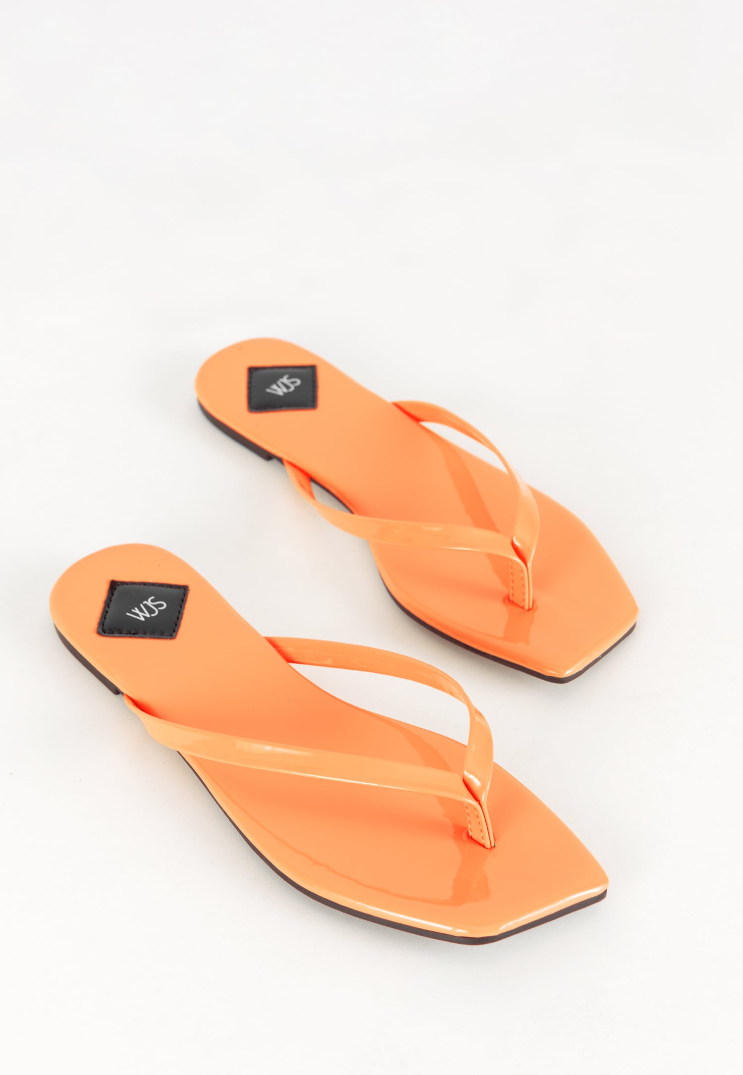 Płaskie japonki damskie w kolorze miętowym