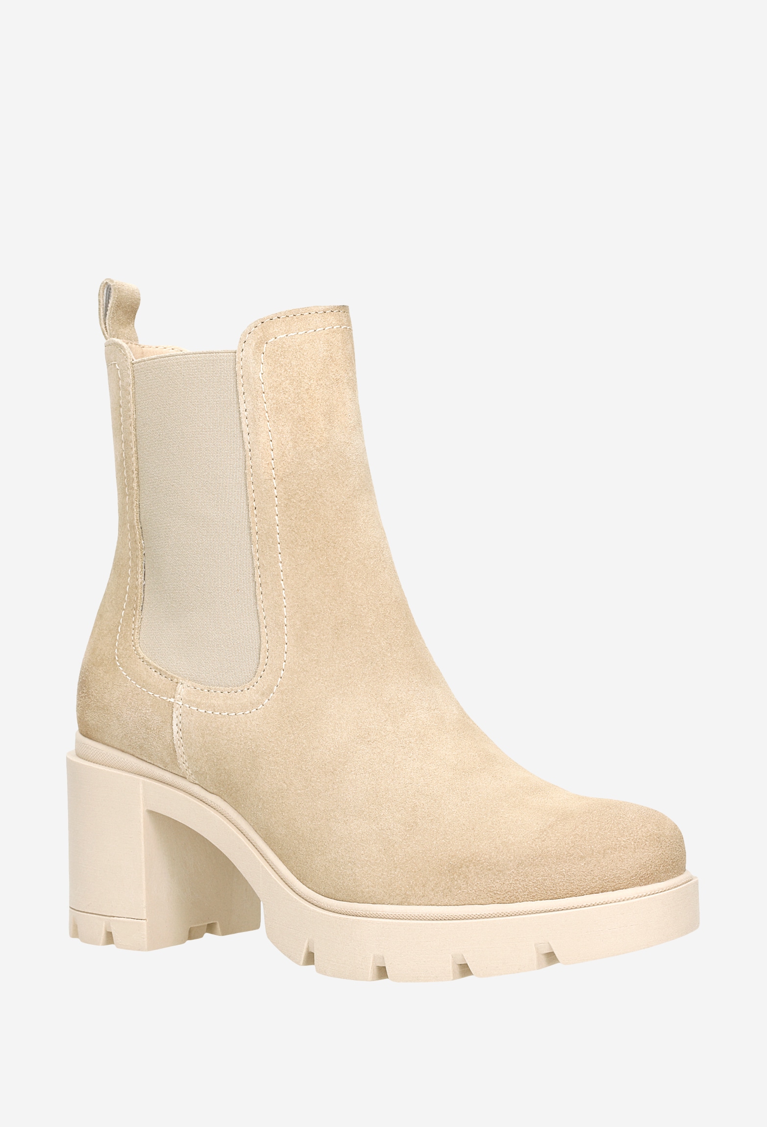 Brązowe skórzane sztyblety damskie ze skóry licowej