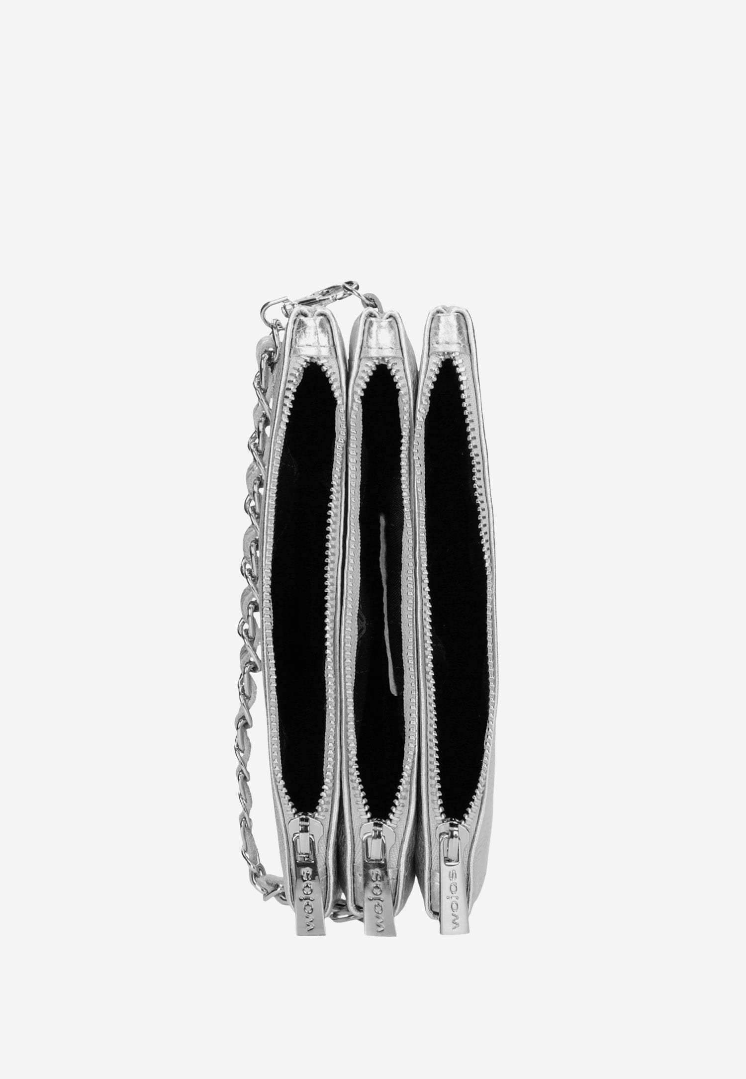 Mała złota torebka damska z ozdobnym łańcuszkiem