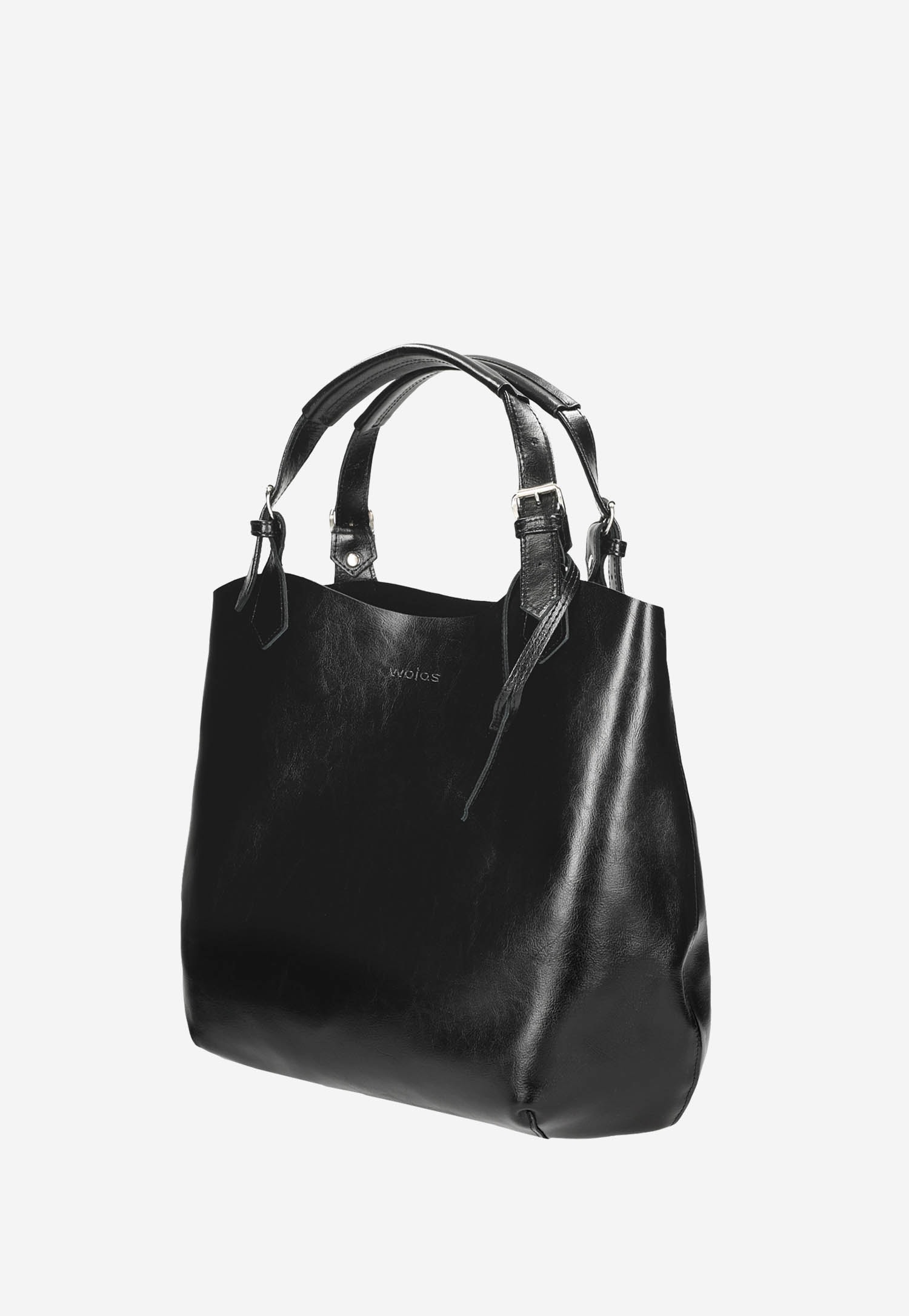 Duża brązowa shopperka damska