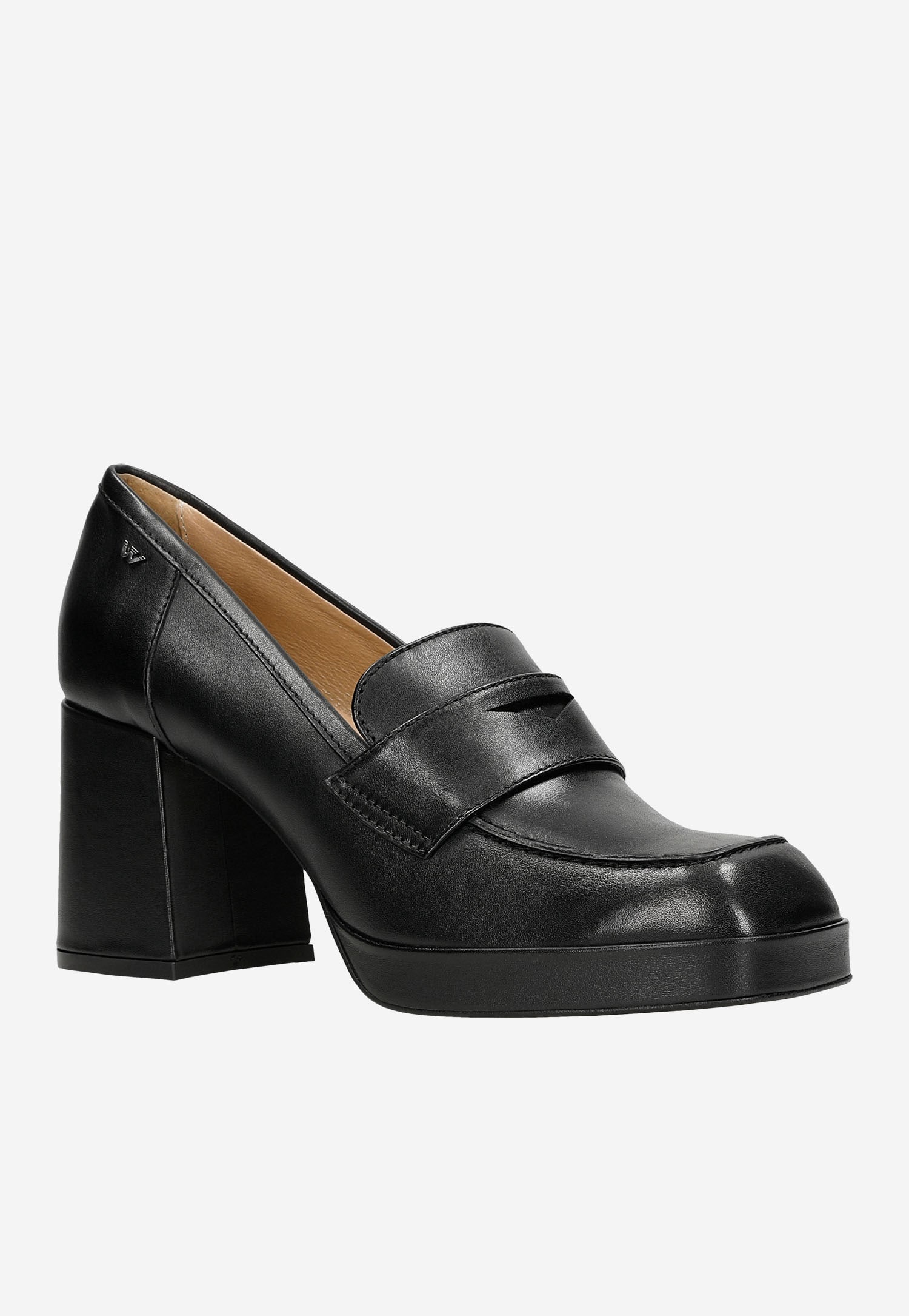 Zielone mokasyny damskie na słupku