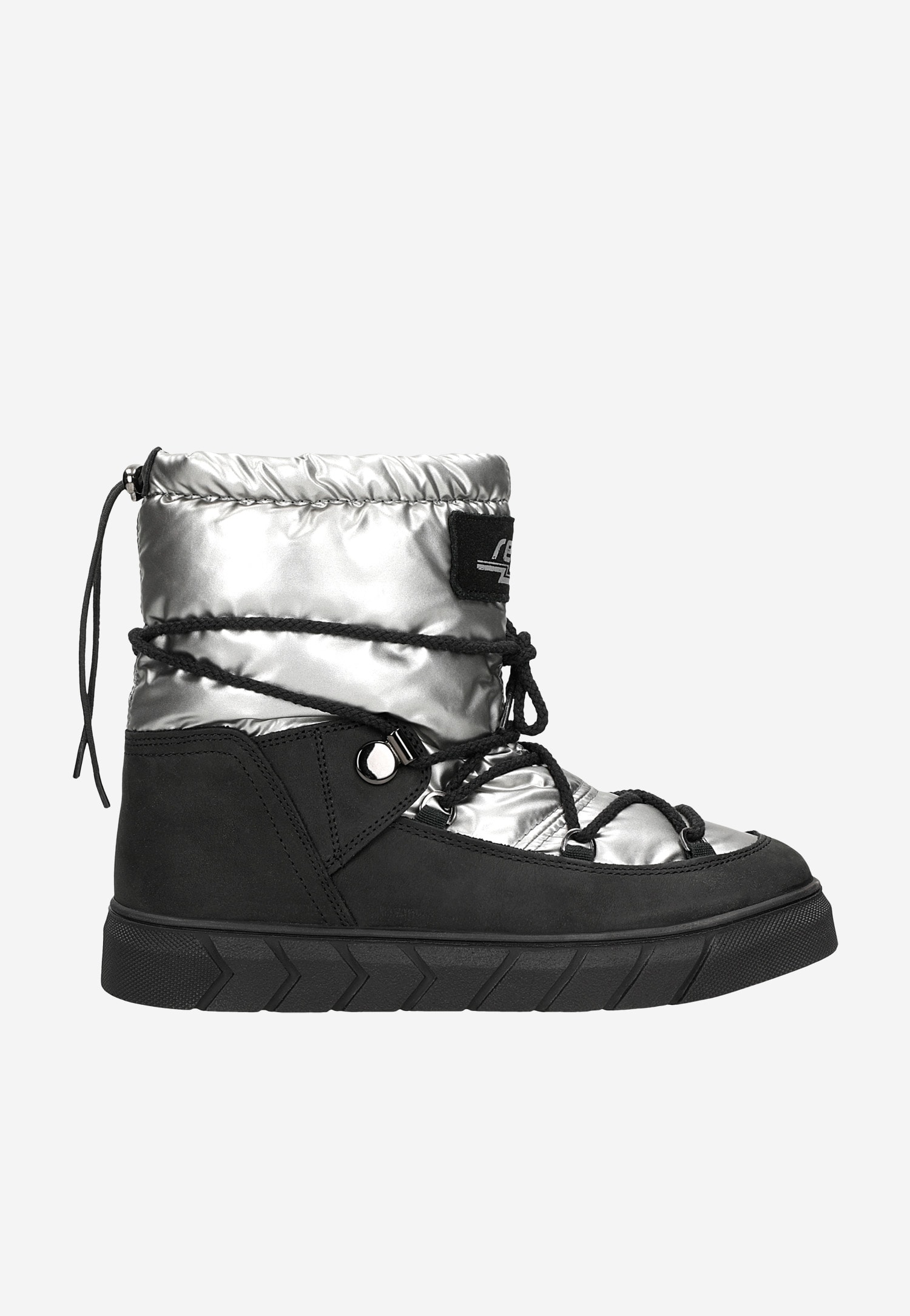 Czarne awangardowe śniegowce RELAKS