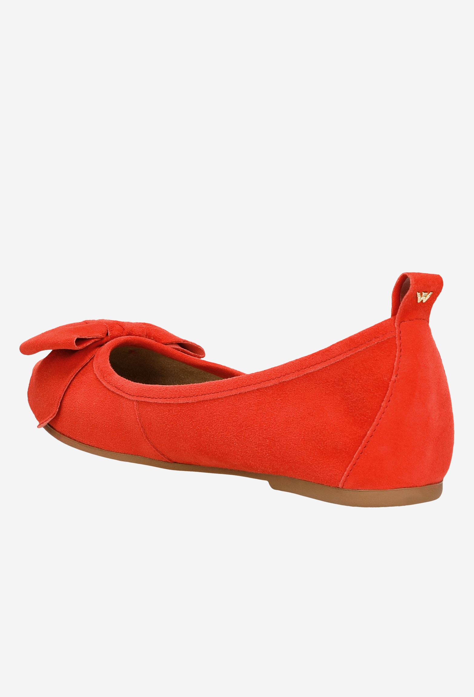 Czarne baleriny damskie ze skóry licowej