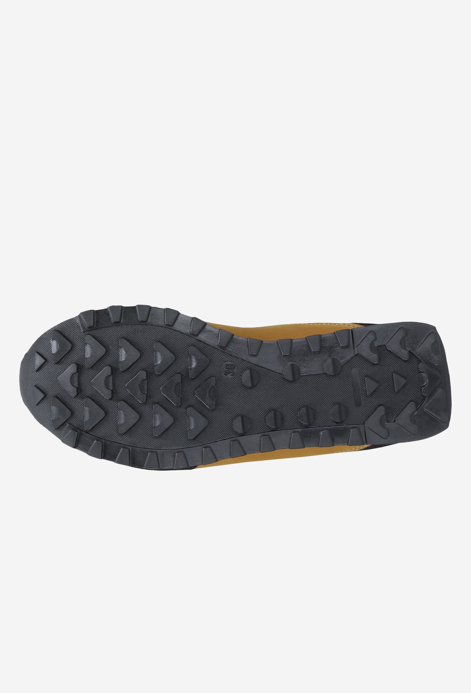 Żółto-czarne trekkingowe półbuty damskie