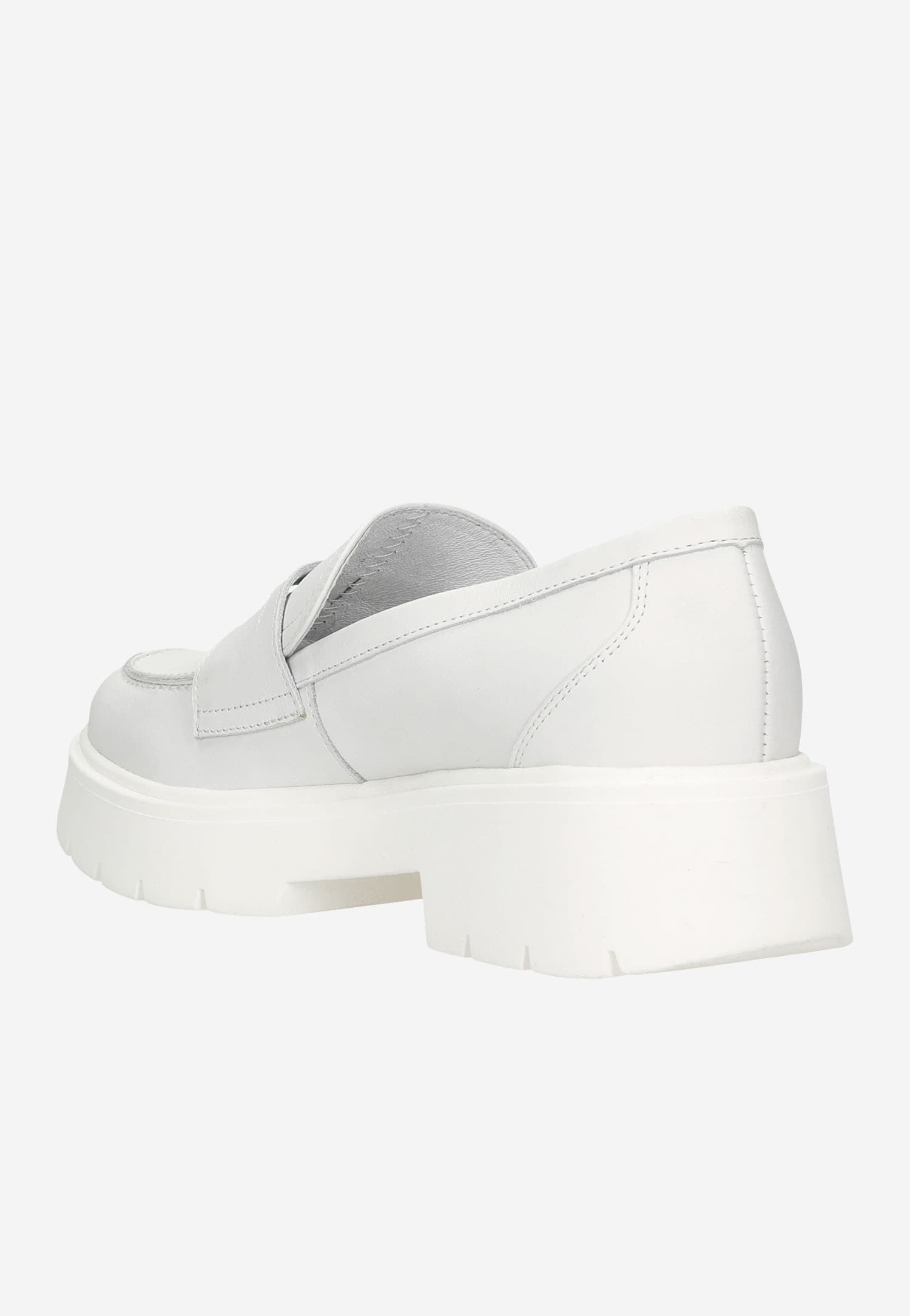 Białe mokasyny damskie z lekką podeszwą