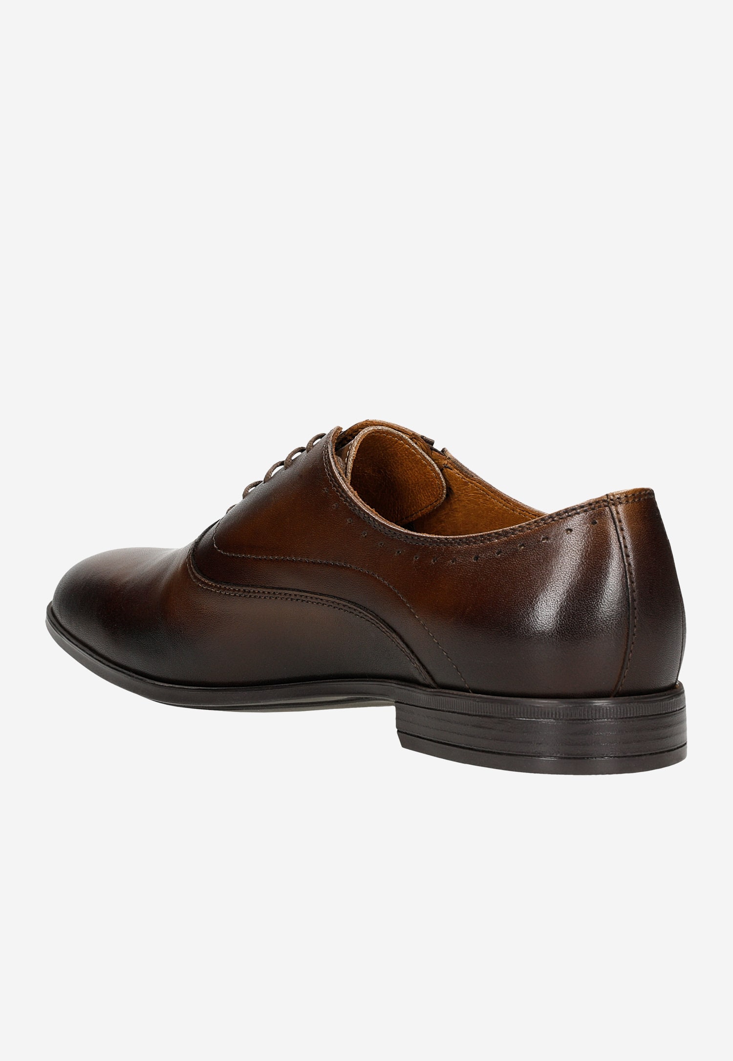 Brązowe półbuty męskie w stylu formal