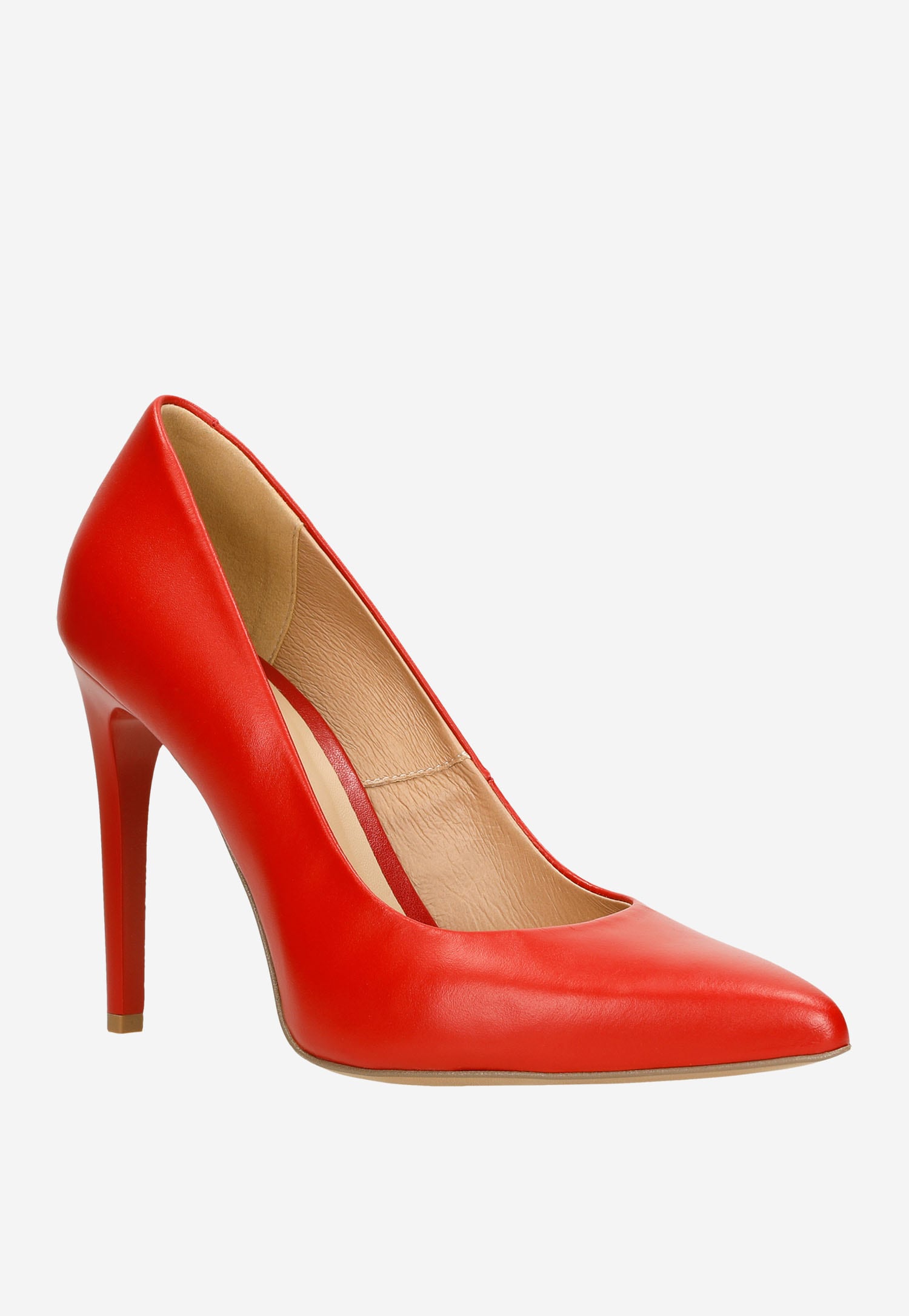 Czarne eleganckie czółenka damskie ze skóry licowej