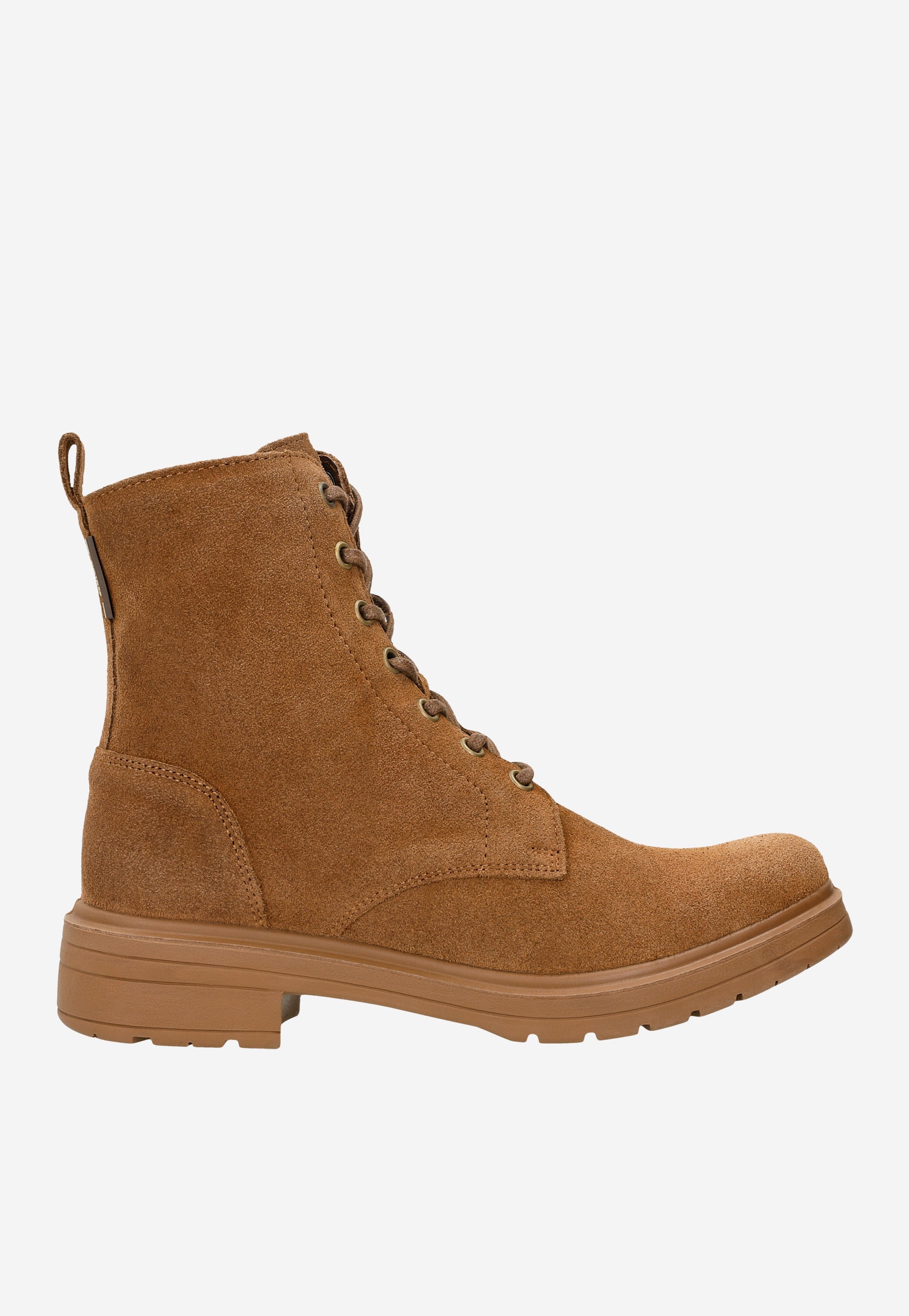 Brązowe bikery damskie ocieplane naturalną wełną