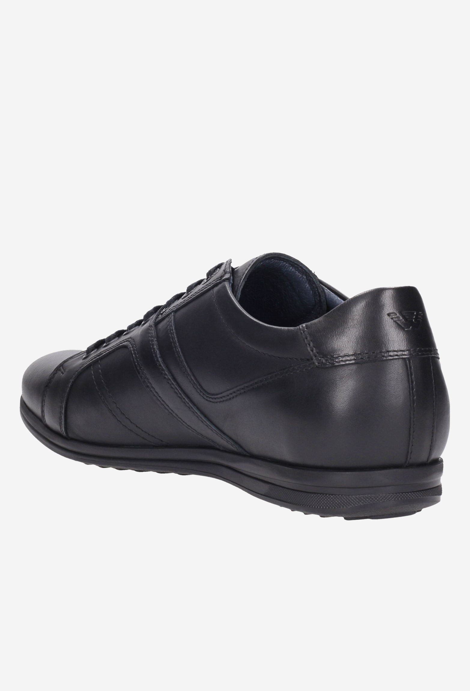 Brązowe sneakersy męskie wykonane ze skóry licowej