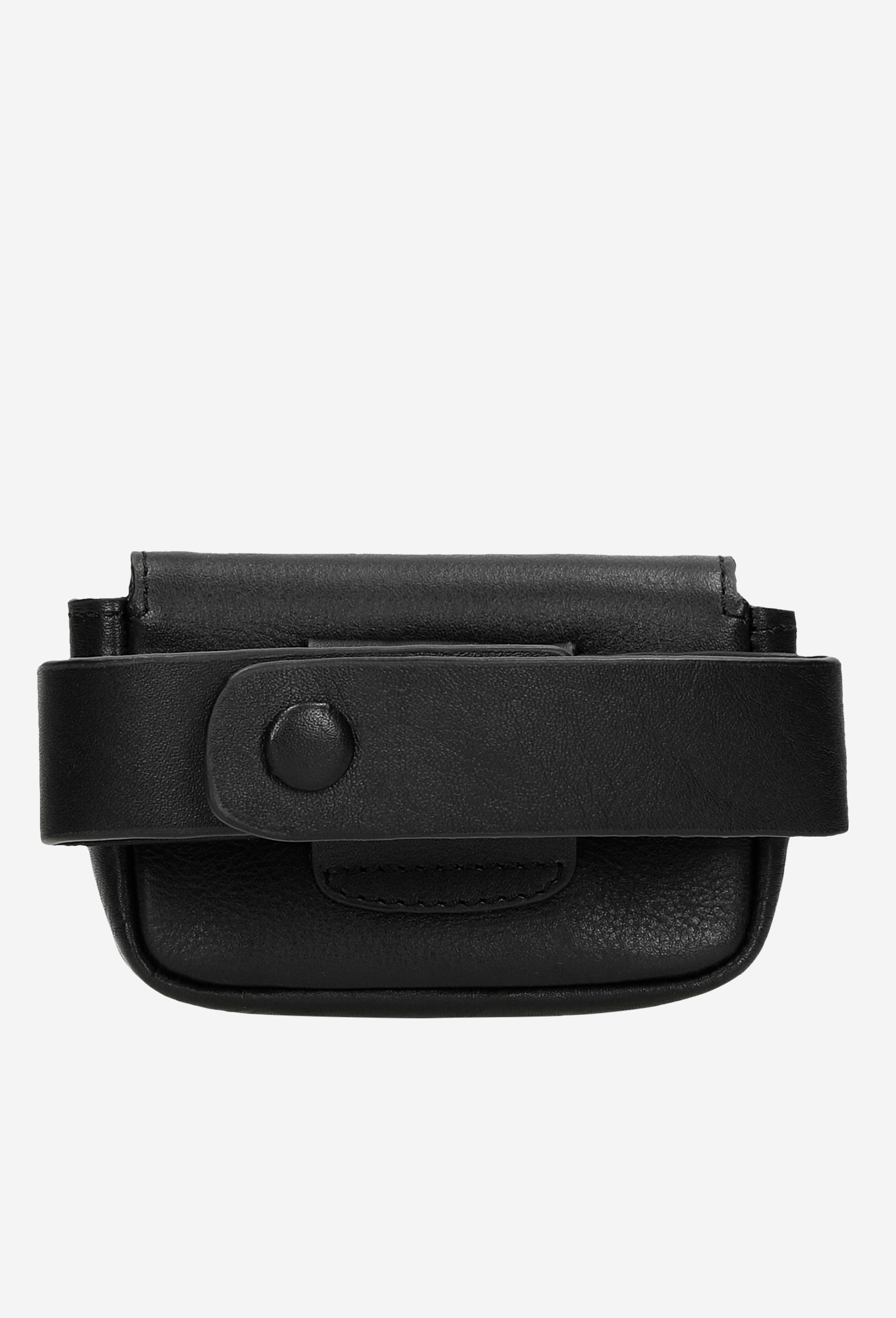 Czarna torebka na buty zapinana na zatrzask