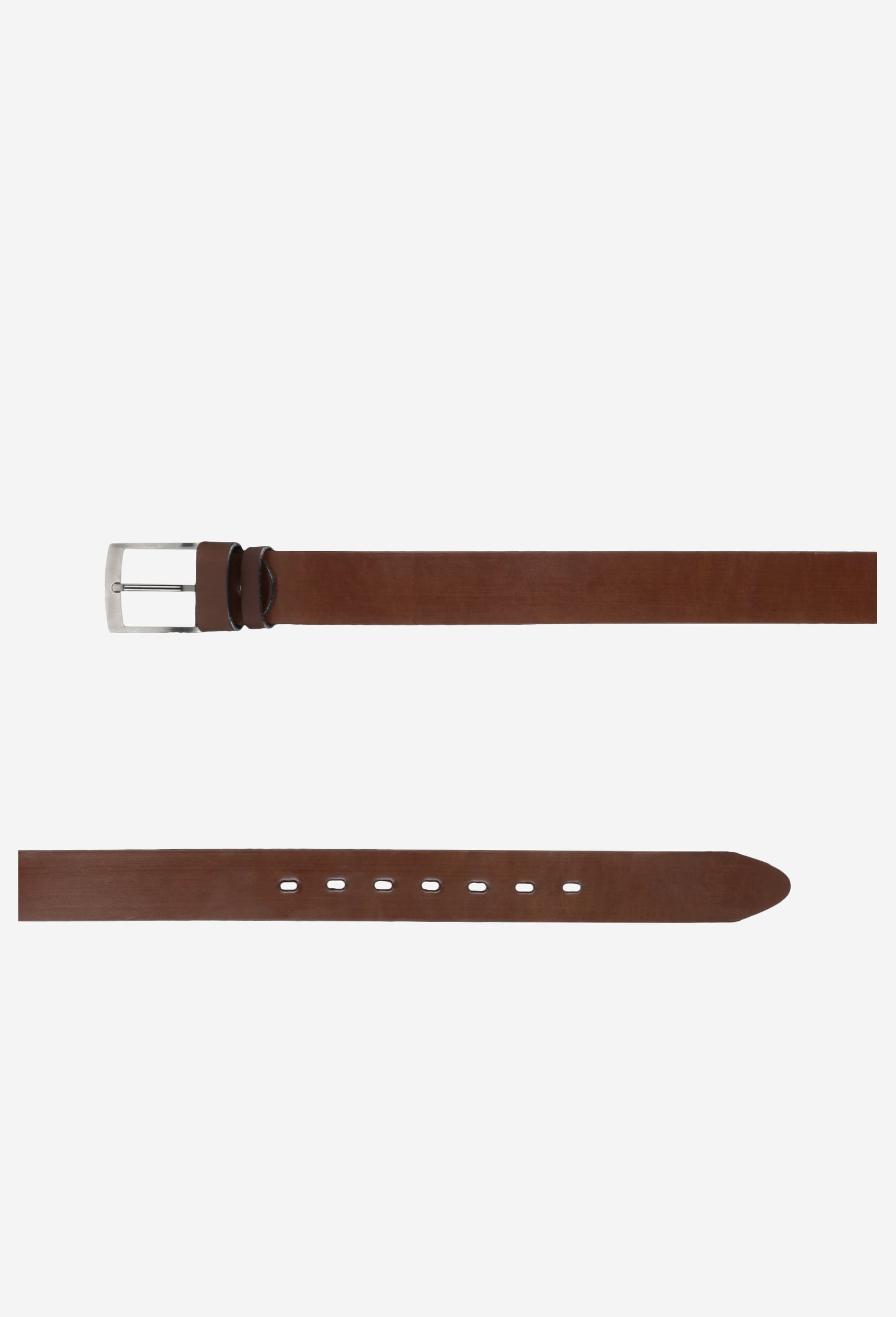 Brązowy, stylowy pasek męski