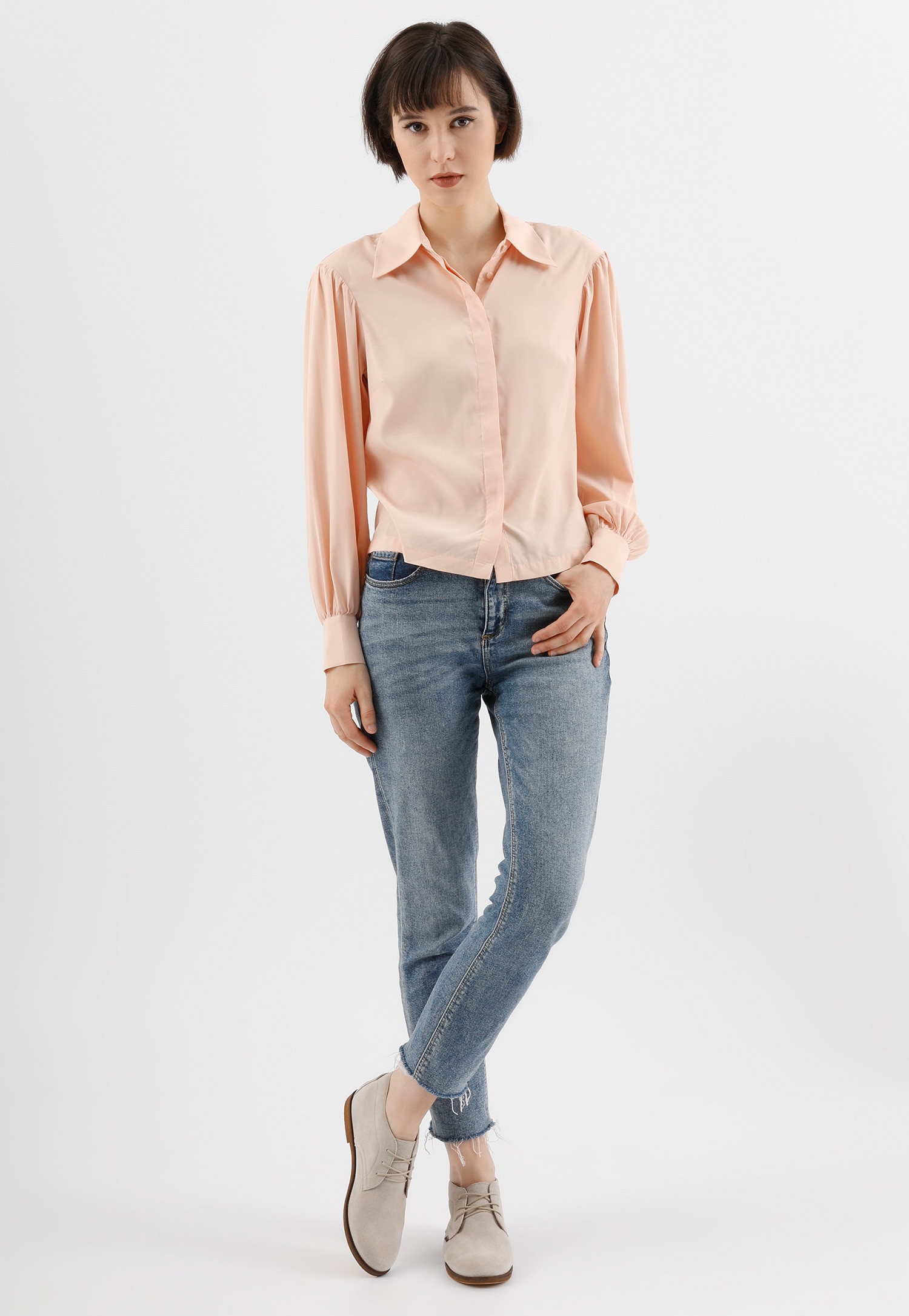 Wygodne, skórzane trzewiki damskie granatowe