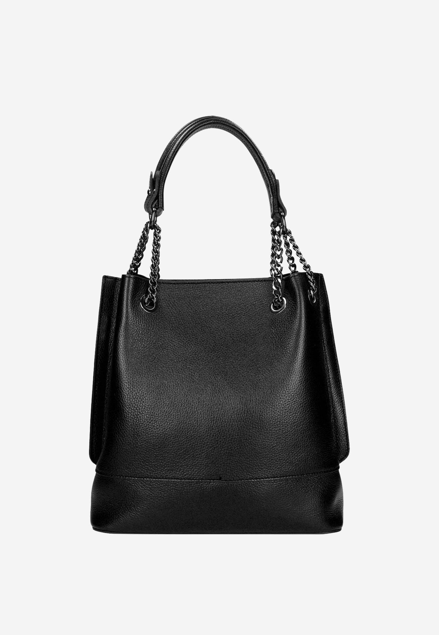 Duża czarna torebka damska