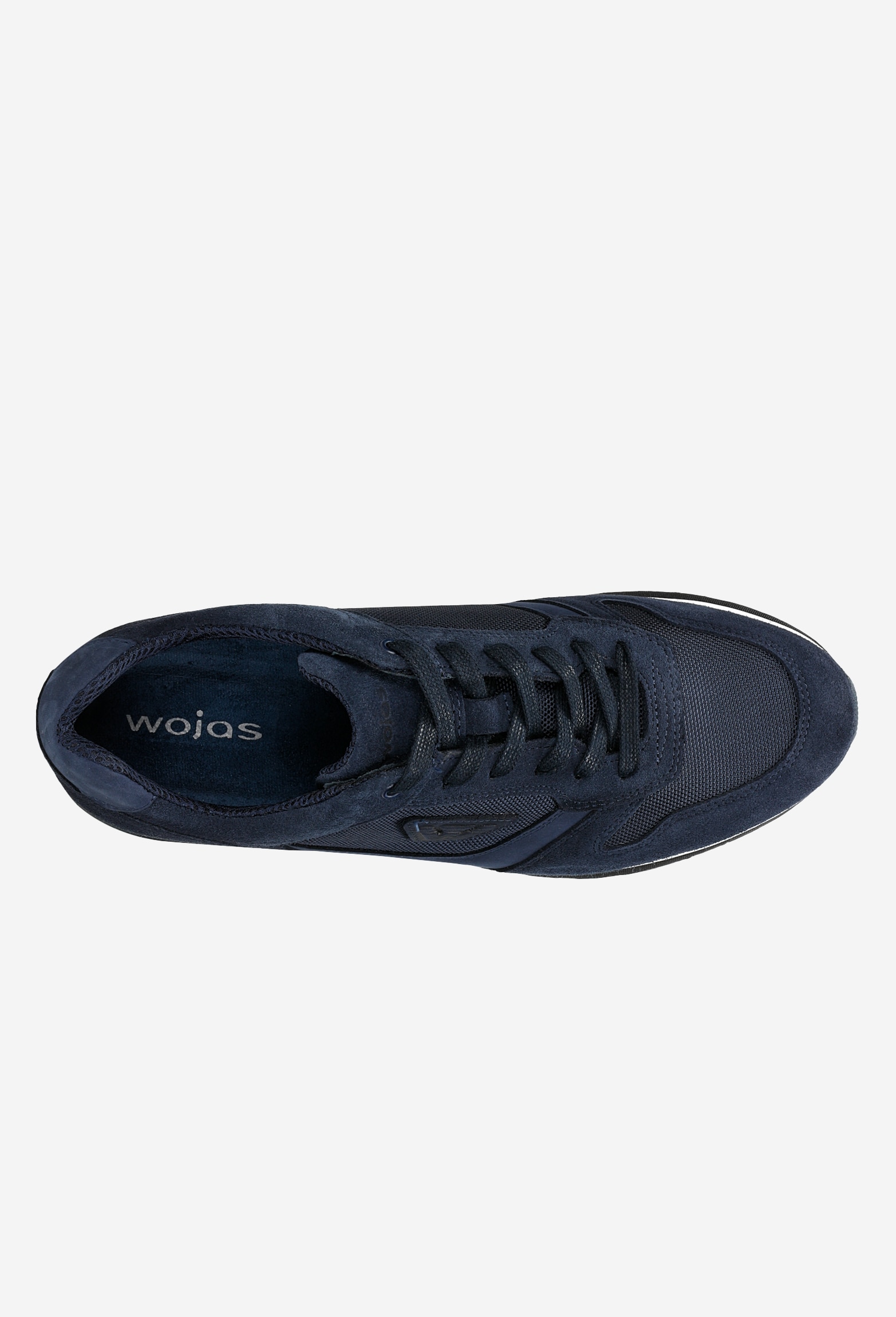 Granatowe sneakersy męskie z weluru