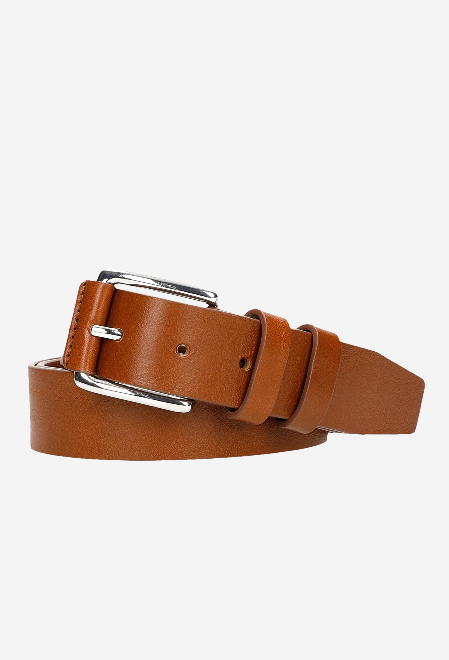 Jasnobrązowy skórzany pasek męski