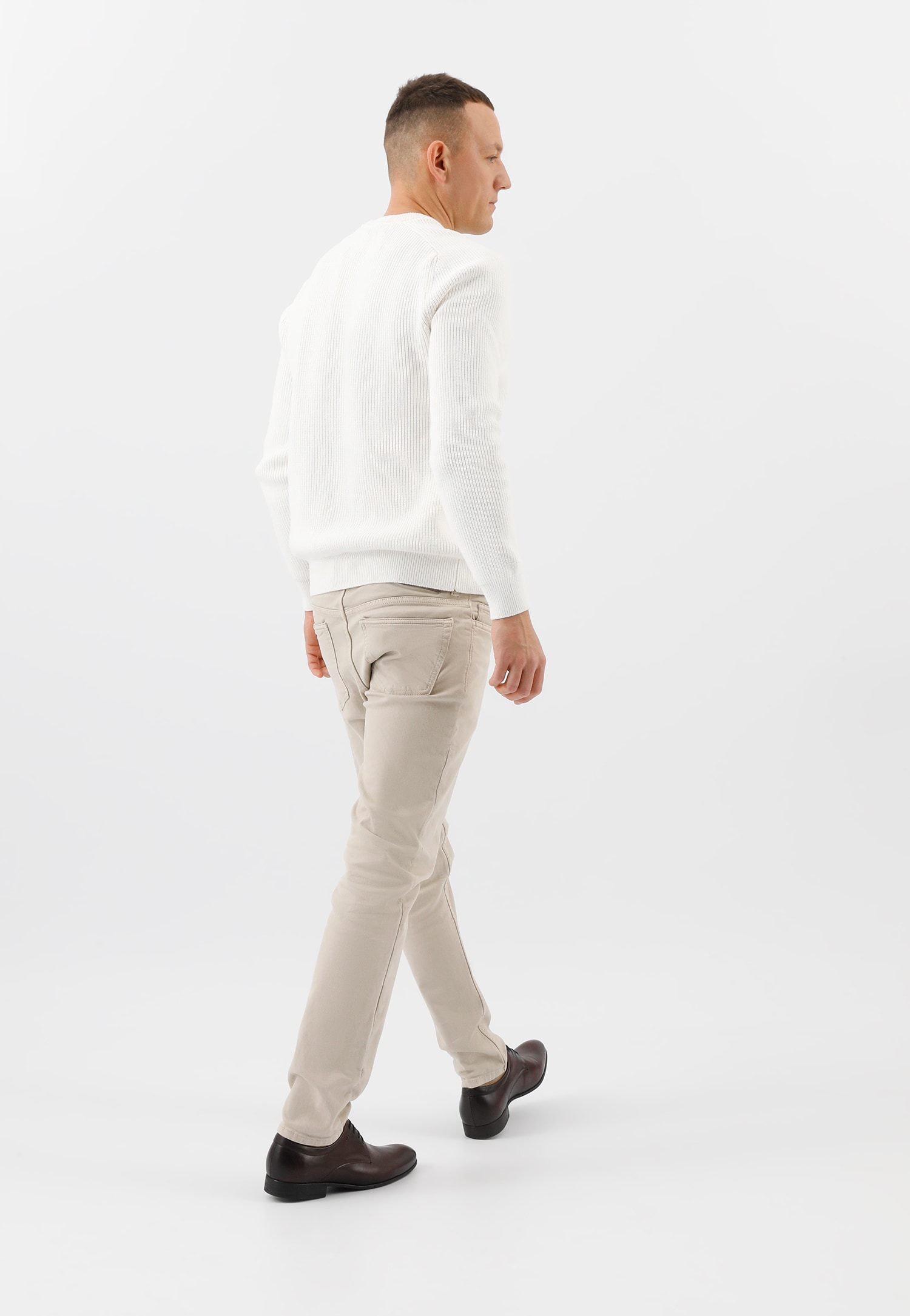 Granatowe wizytowe półbuty męskie ze skóry licowej