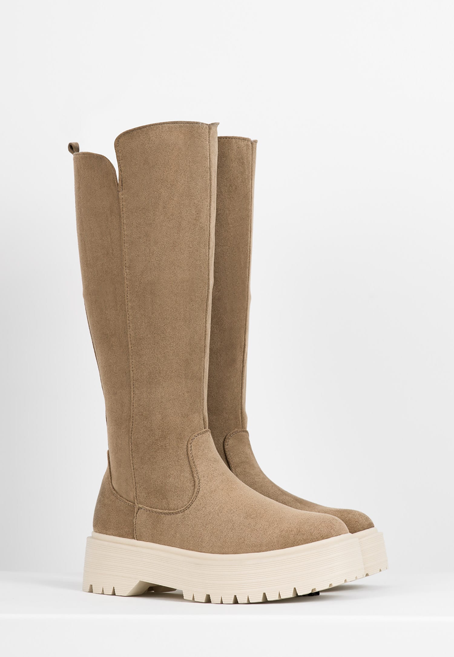 WJS jasnobrązowe kozaki damskie z ociepleniem