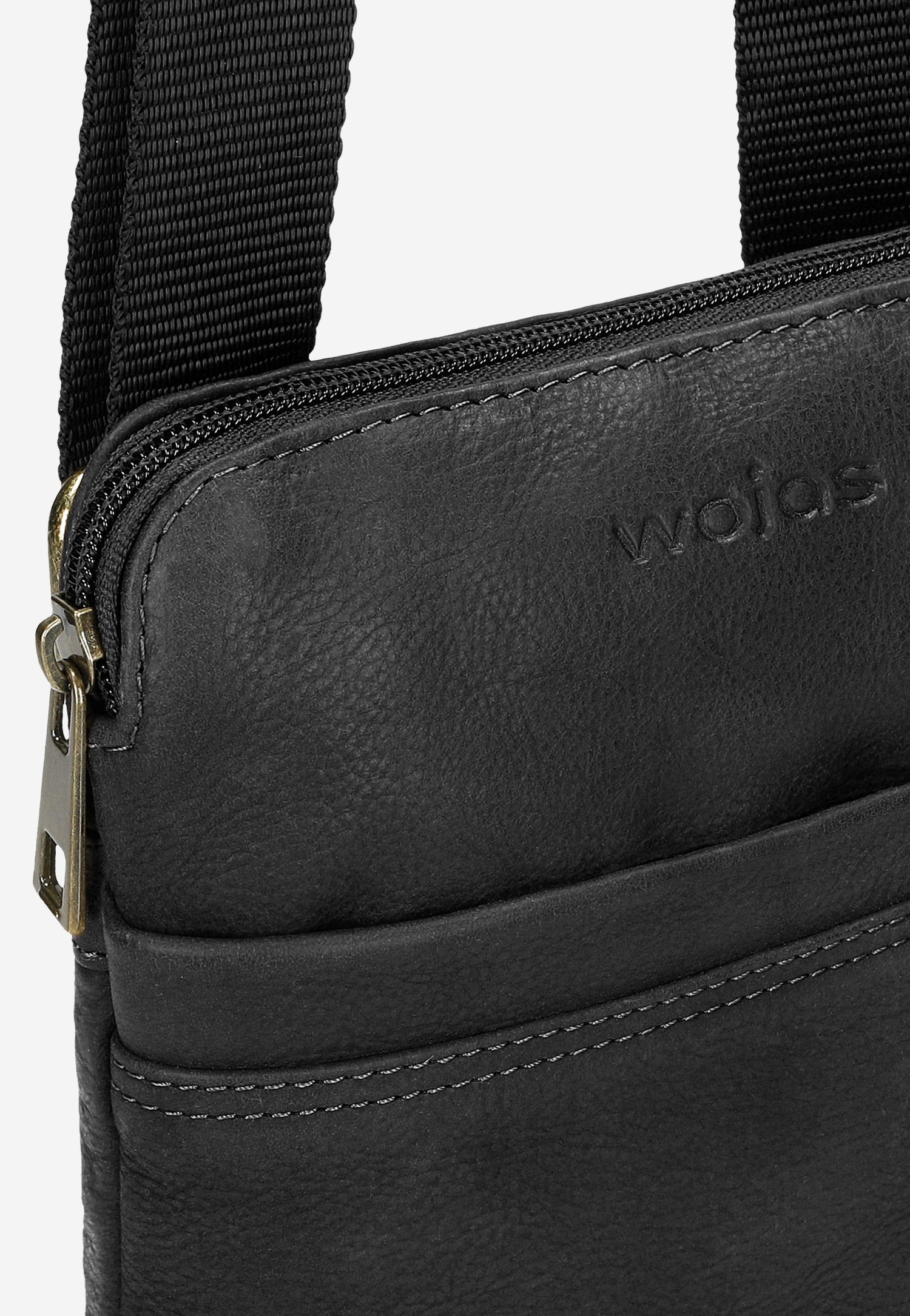 Brązowa torba męska z nubuku olejowanego