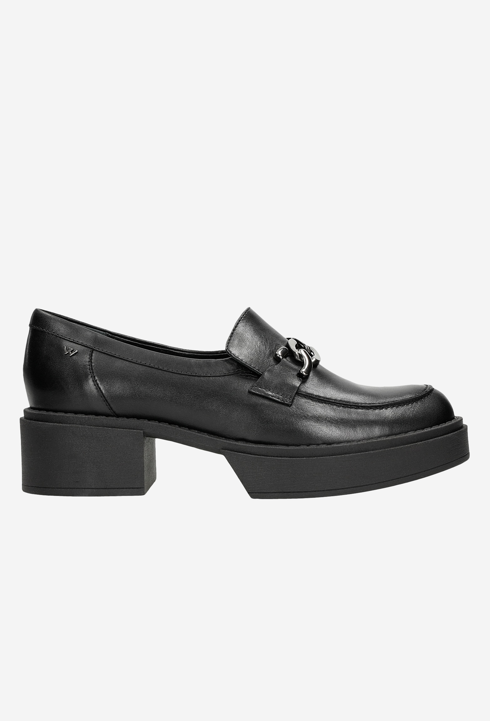 Czarne mokasyny damskie w stylu urban