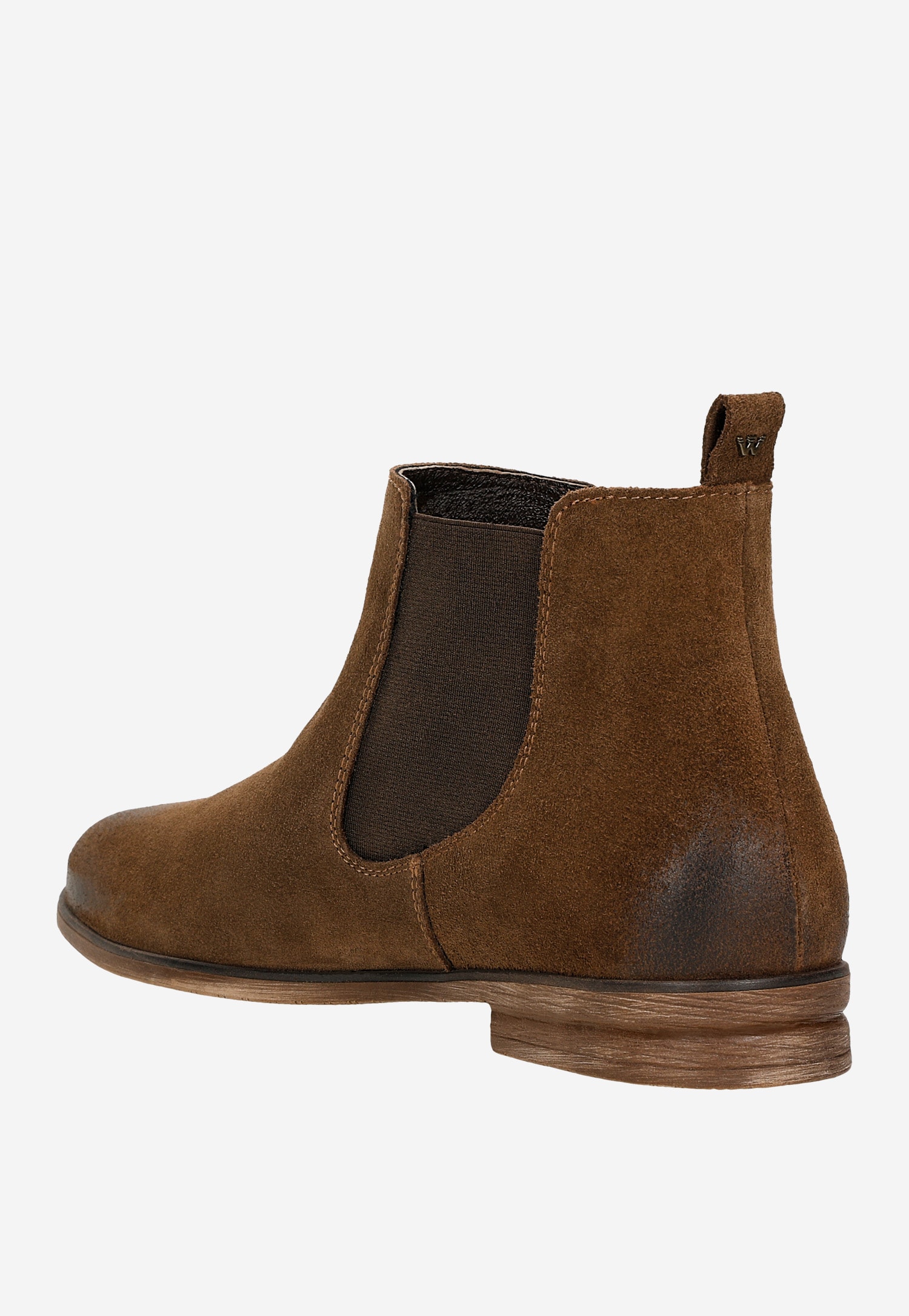 Beżowe sztyblety damskie z dwoiny welurowej