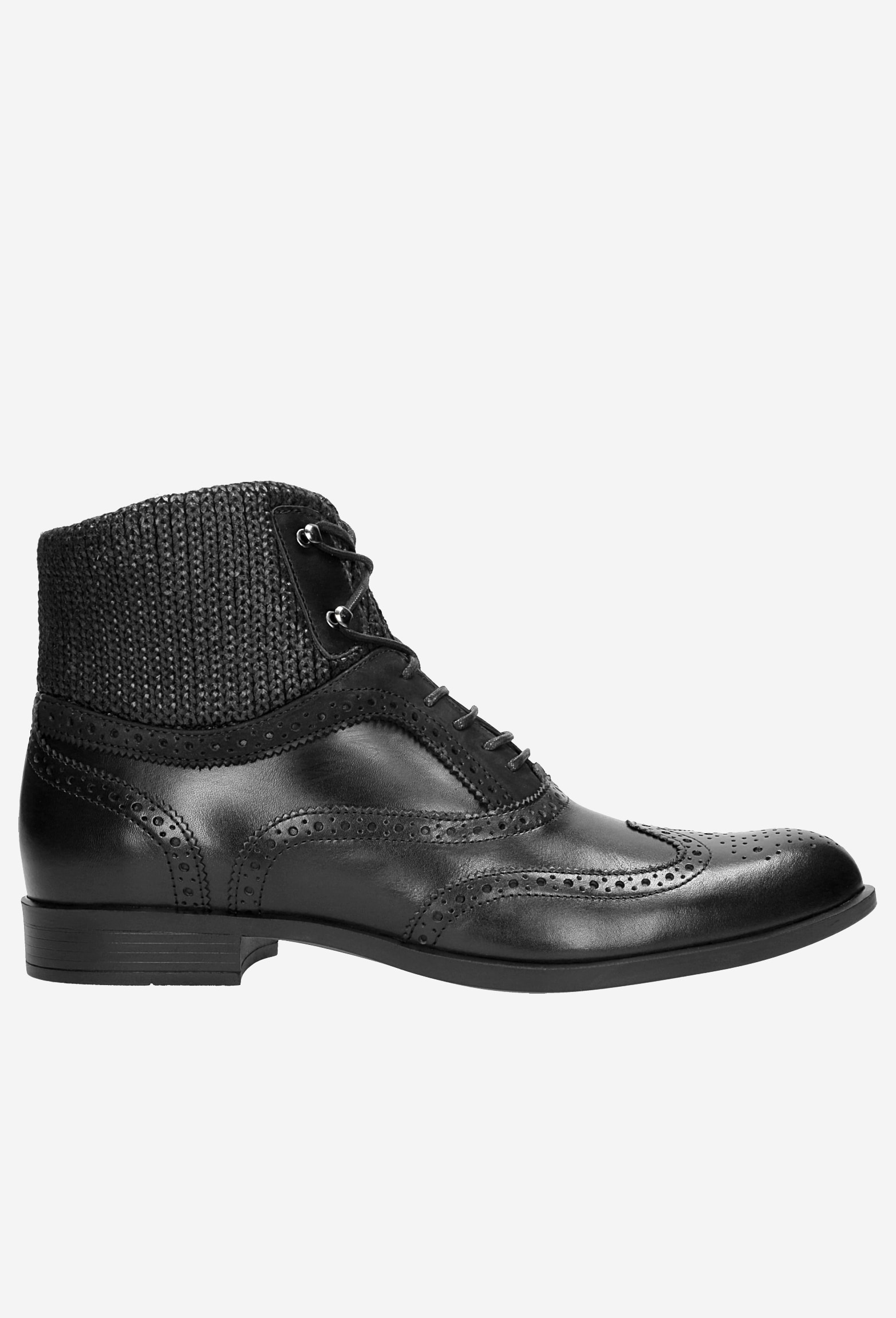 Czarne trzewiki męskie