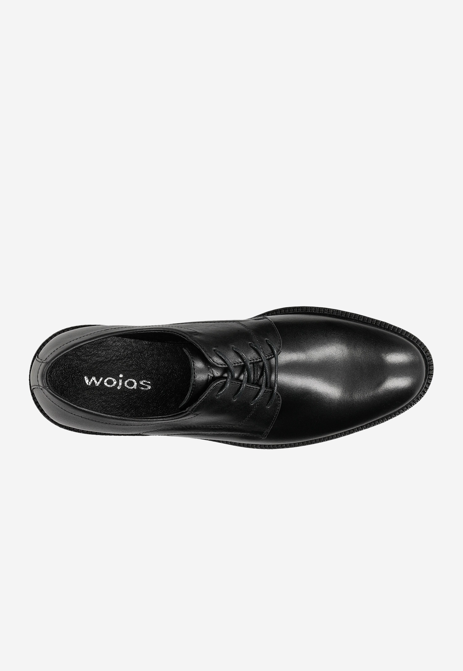 Czarne eleganckie półbuty męskie sznurowane