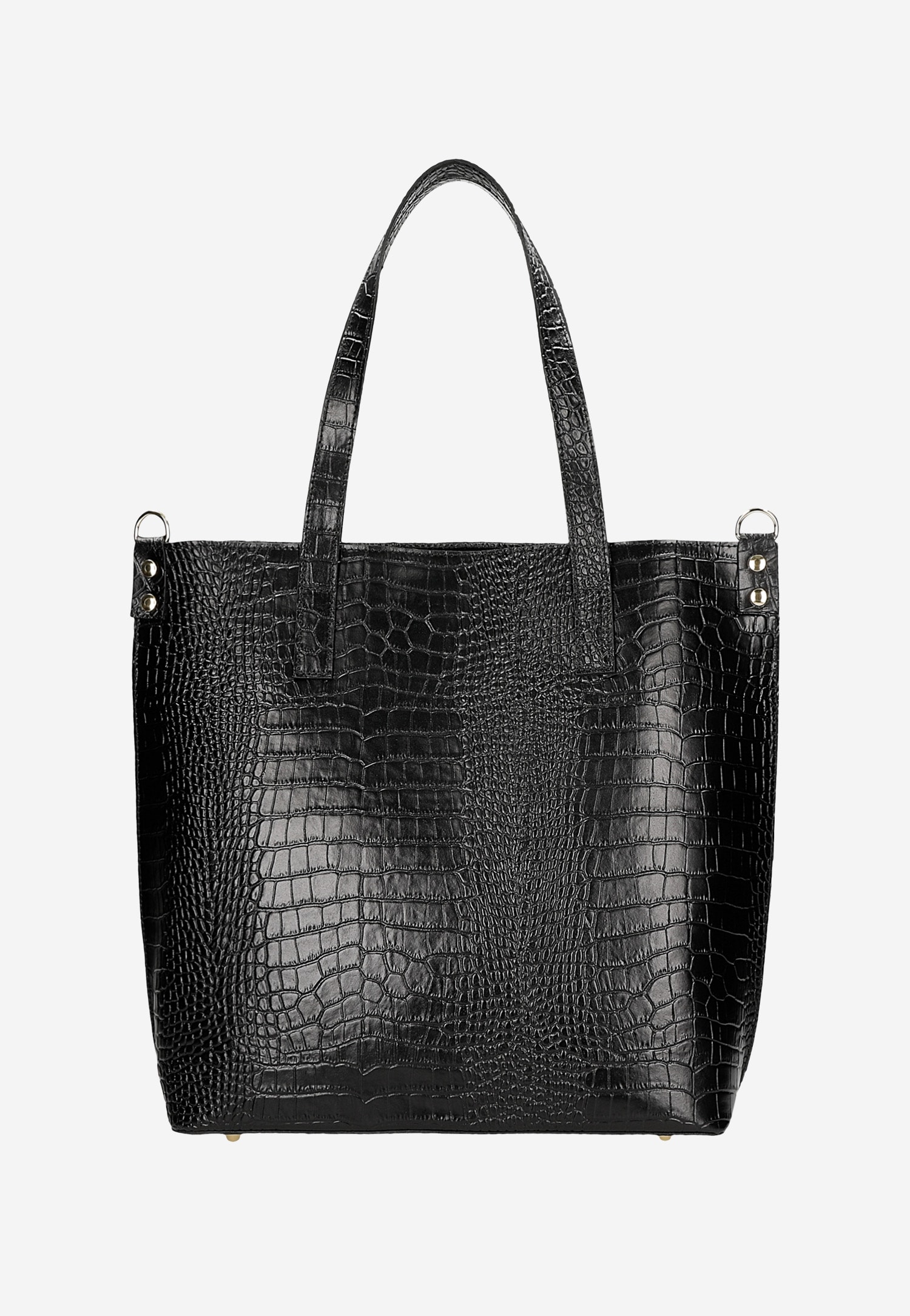 Torebka damska skórzana w kolorze ciemnobrązowym